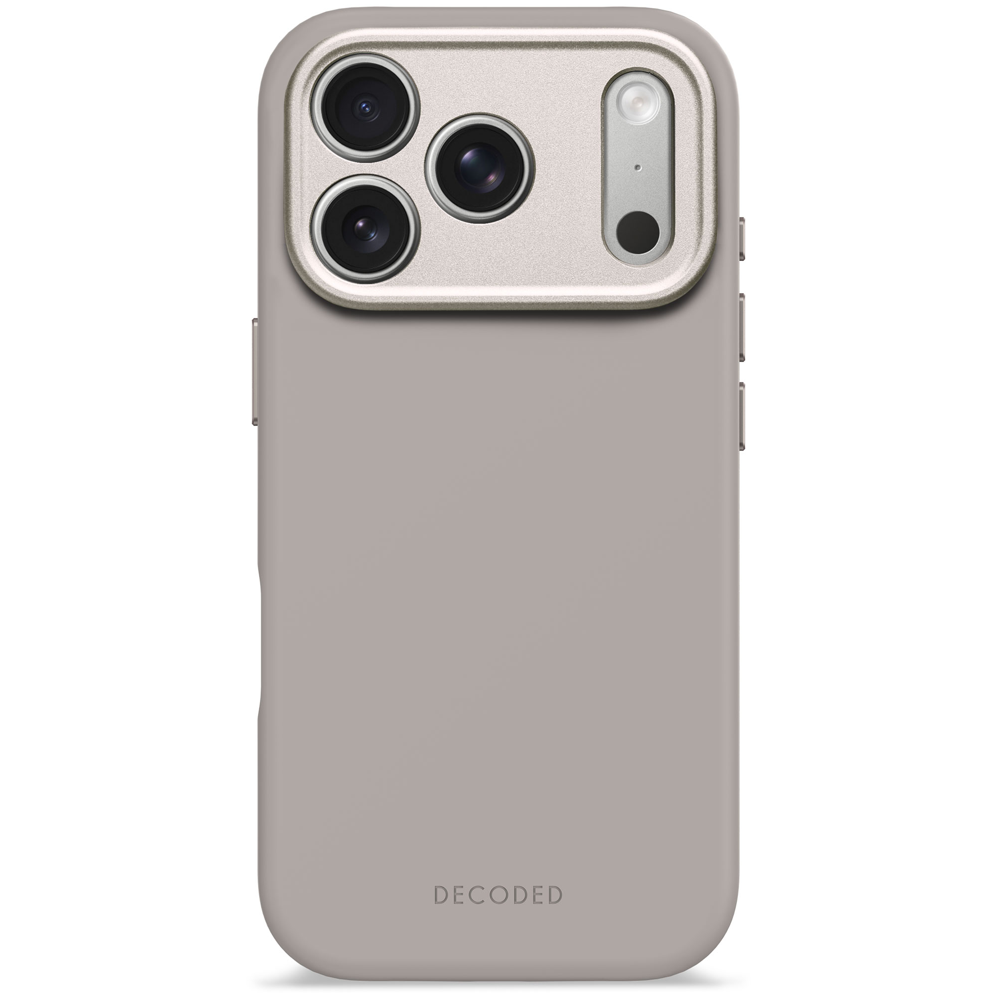 Decoded Silikon-Case MagSafe für das Apple iPhone 17 Pro - Soft Taupe