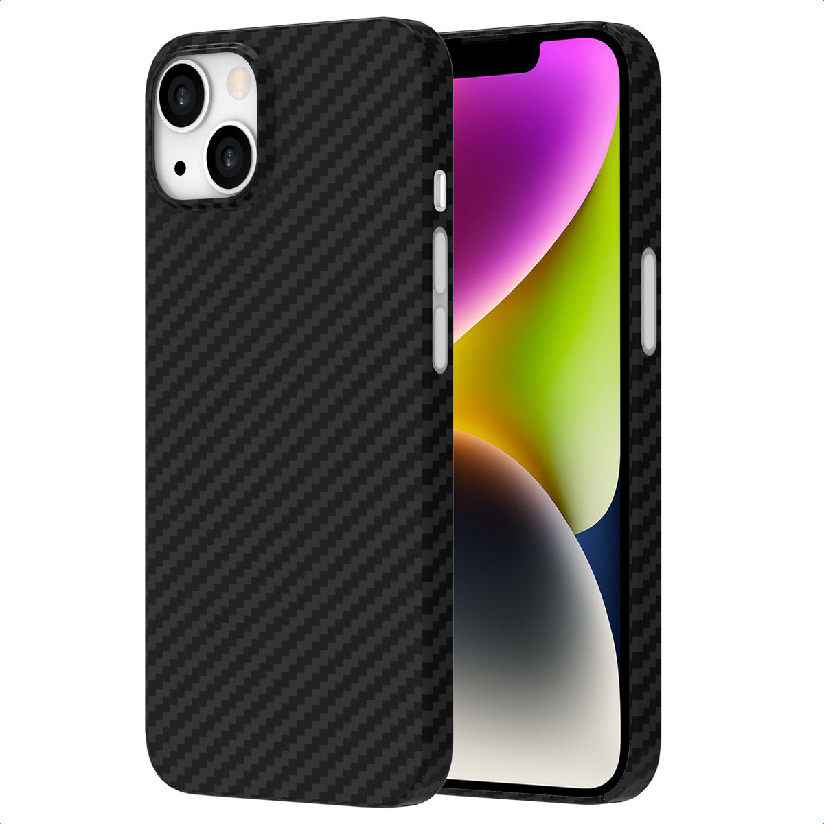Accezz MagSafe Kevlar® Hülle für das Apple iPhone 14 - Schwarz