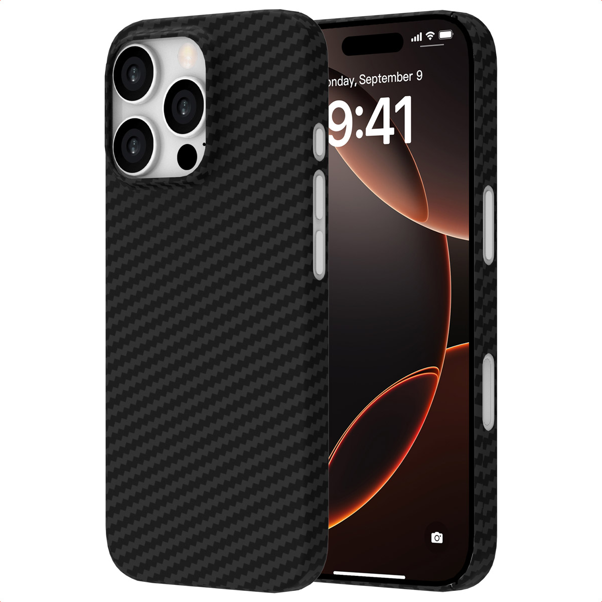 Accezz MagSafe Kevlar® Hülle für das Apple iPhone 16 Pro - Schwarz