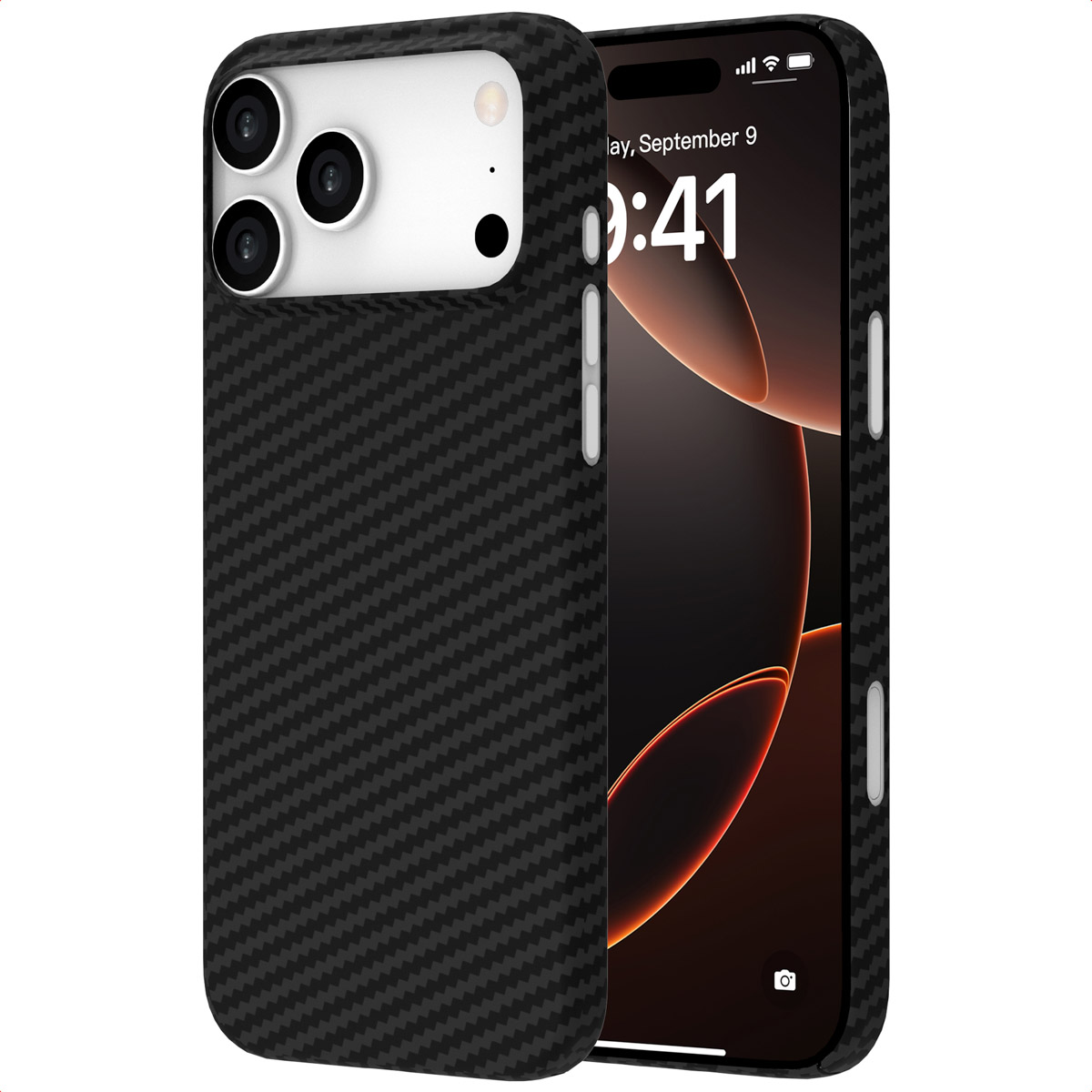 Accezz MagSafe Kevlar® Hülle für das Apple iPhone 17 Pro Max - Schwarz