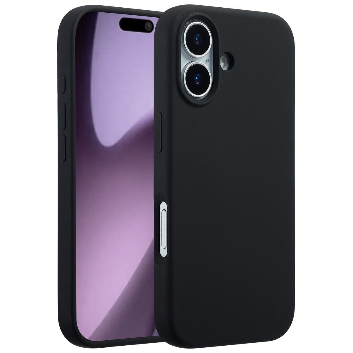 Accezz Liquid Silikoncase mit MagSafe für das Apple iPhone 17 - Schwarz
