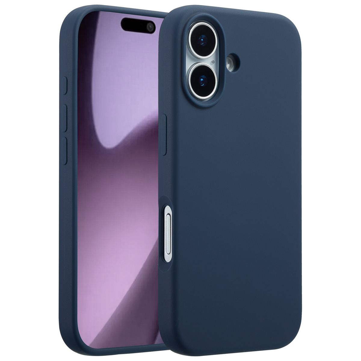 Accezz Liquid Silikoncase mit MagSafe für das Apple iPhone 17 - Dunkelblau