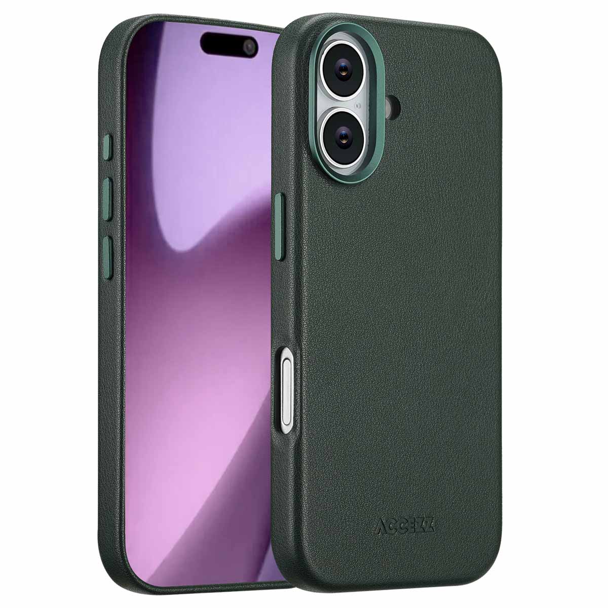 Accezz MagSafe Leather Backcover für das Apple iPhone 17 - Cedar Green