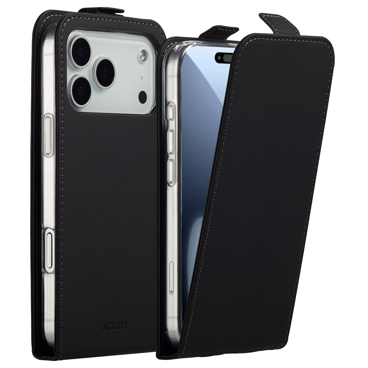 Accezz Flip Case für das Apple iPhone 17 Pro - Schwarz