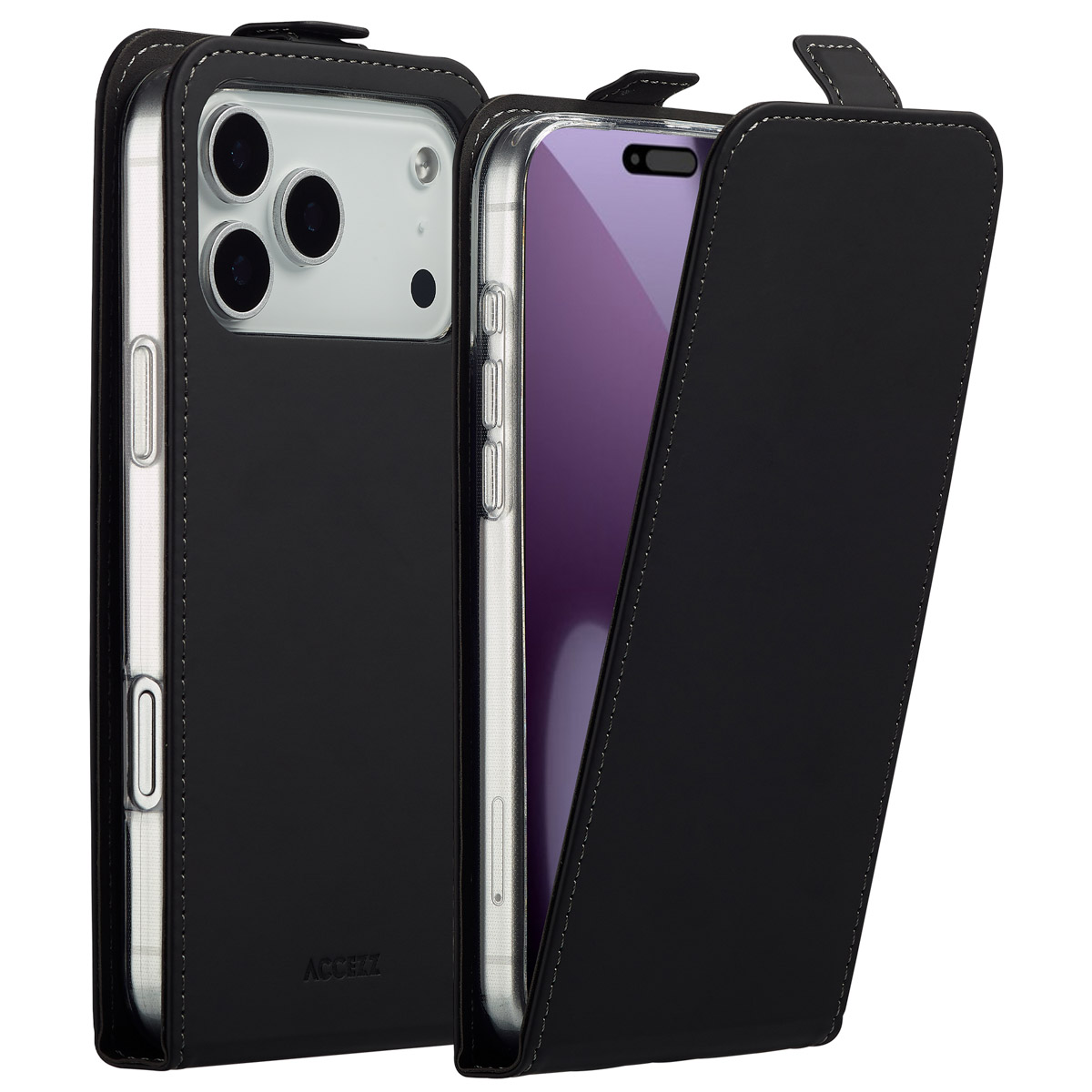 Accezz Flip Case für das Apple iPhone 17 Pro Max - Schwarz