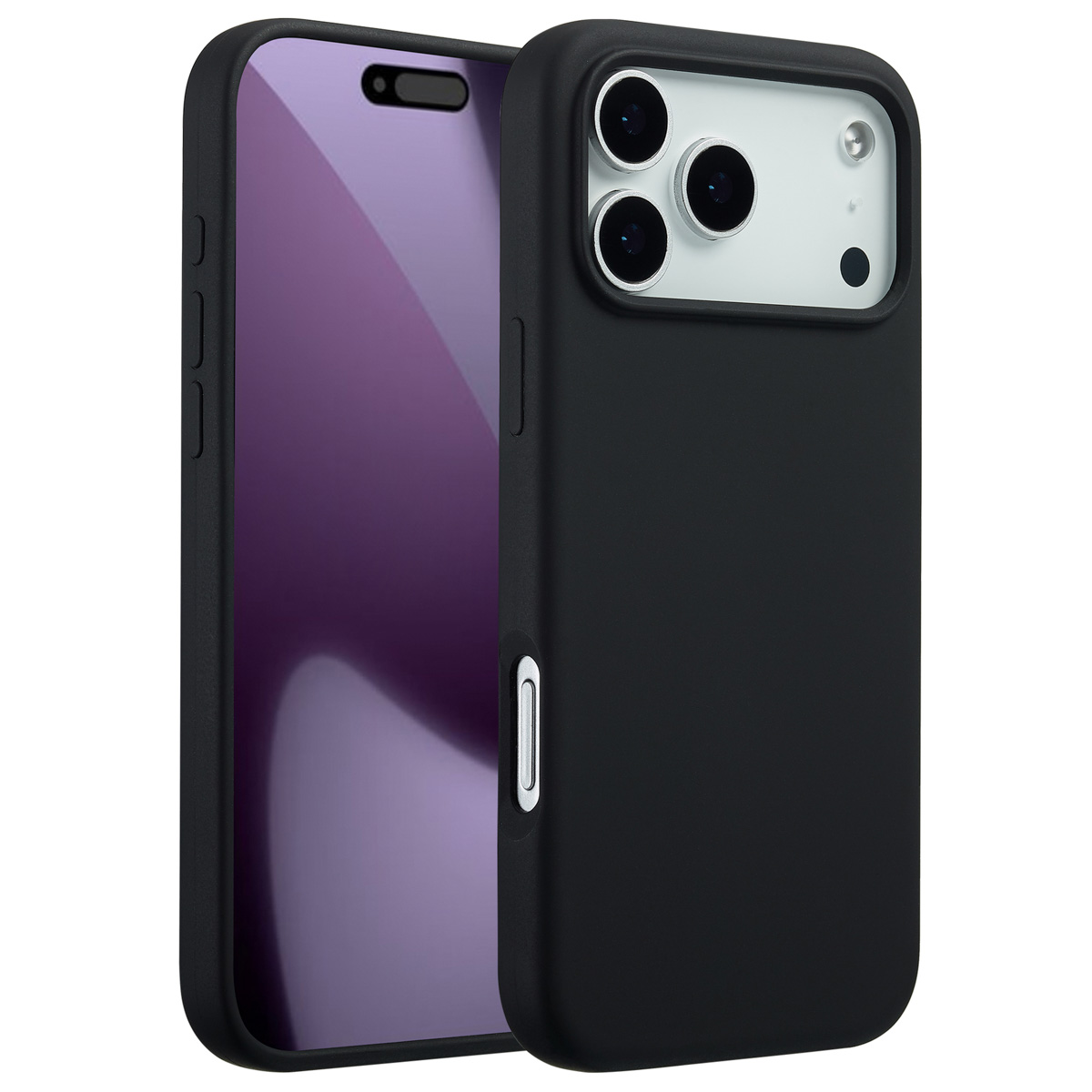 Accezz Liquid Silikoncase mit MagSafe für das Apple iPhone 17 Pro Max - Schwarz
