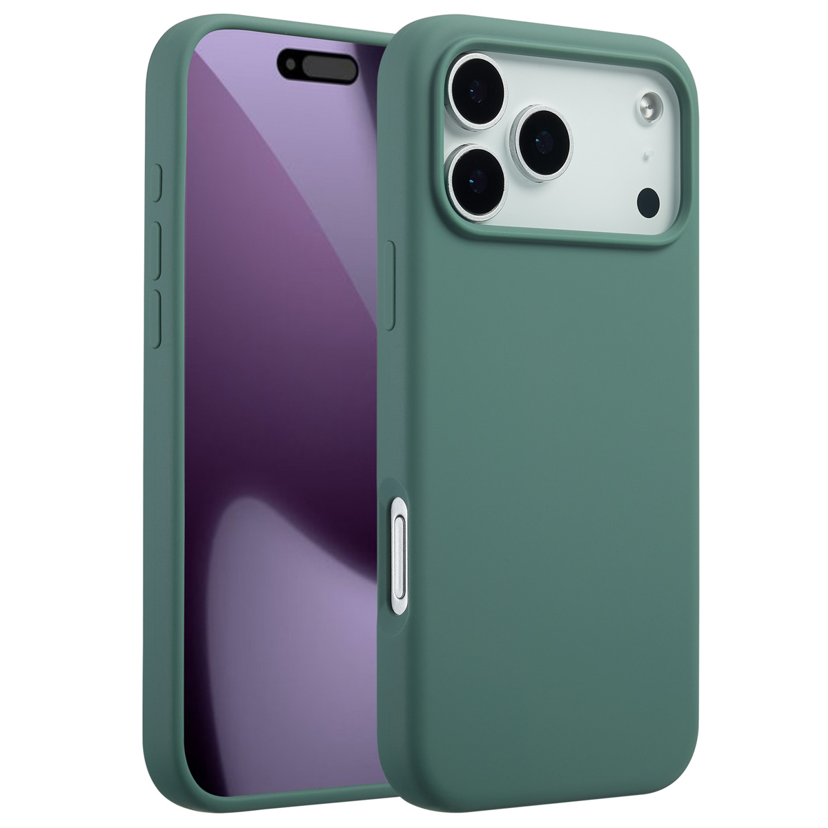 Accezz Liquid Silikoncase mit MagSafe für das Apple iPhone 17 Pro Max - Dunkelgrün
