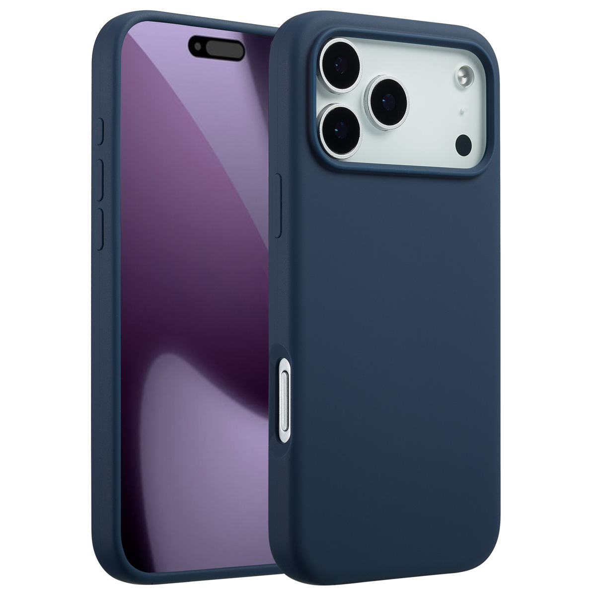 Accezz Liquid Silikoncase mit MagSafe für das Apple iPhone 17 Pro Max - Dunkelblau