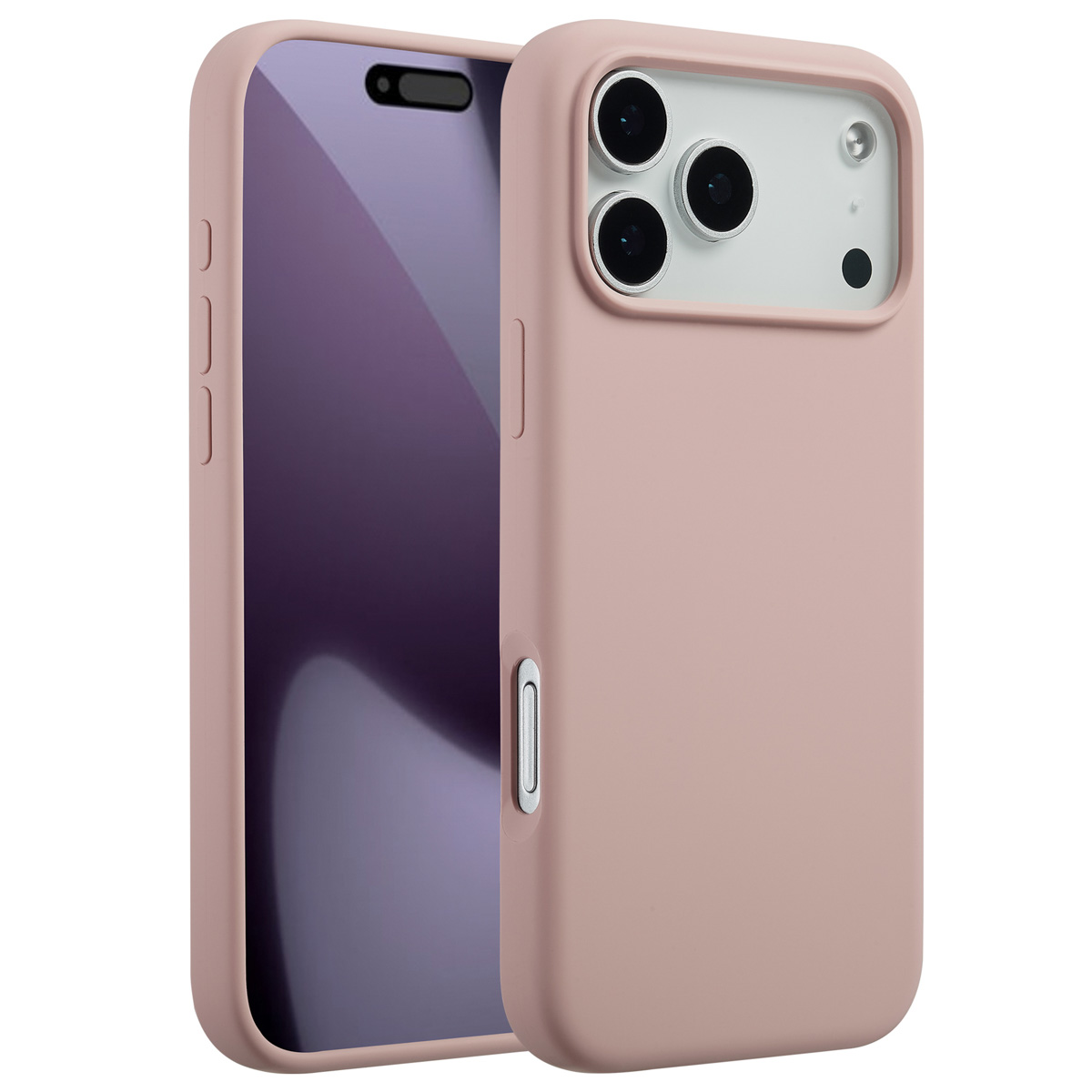 Accezz Liquid Silikoncase mit MagSafe für das Apple iPhone 17 Pro Max - Rosa