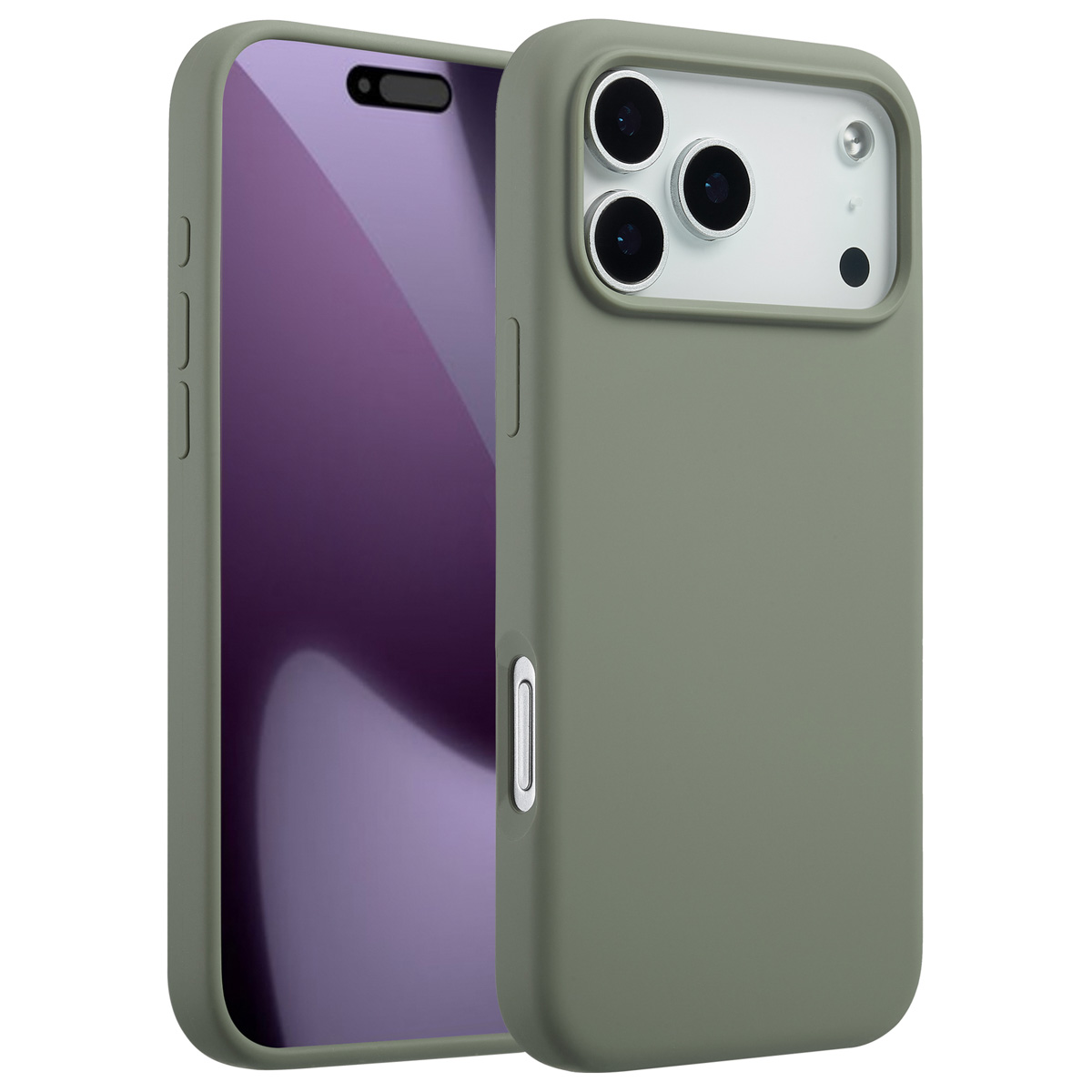 Accezz Liquid Silikoncase mit MagSafe für das Apple iPhone 17 Pro Max - Cooper Green