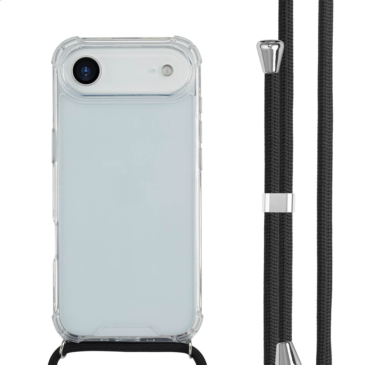 imoshion Transparentes Backcover mit Band für das Apple iPhone Air - Schwarz