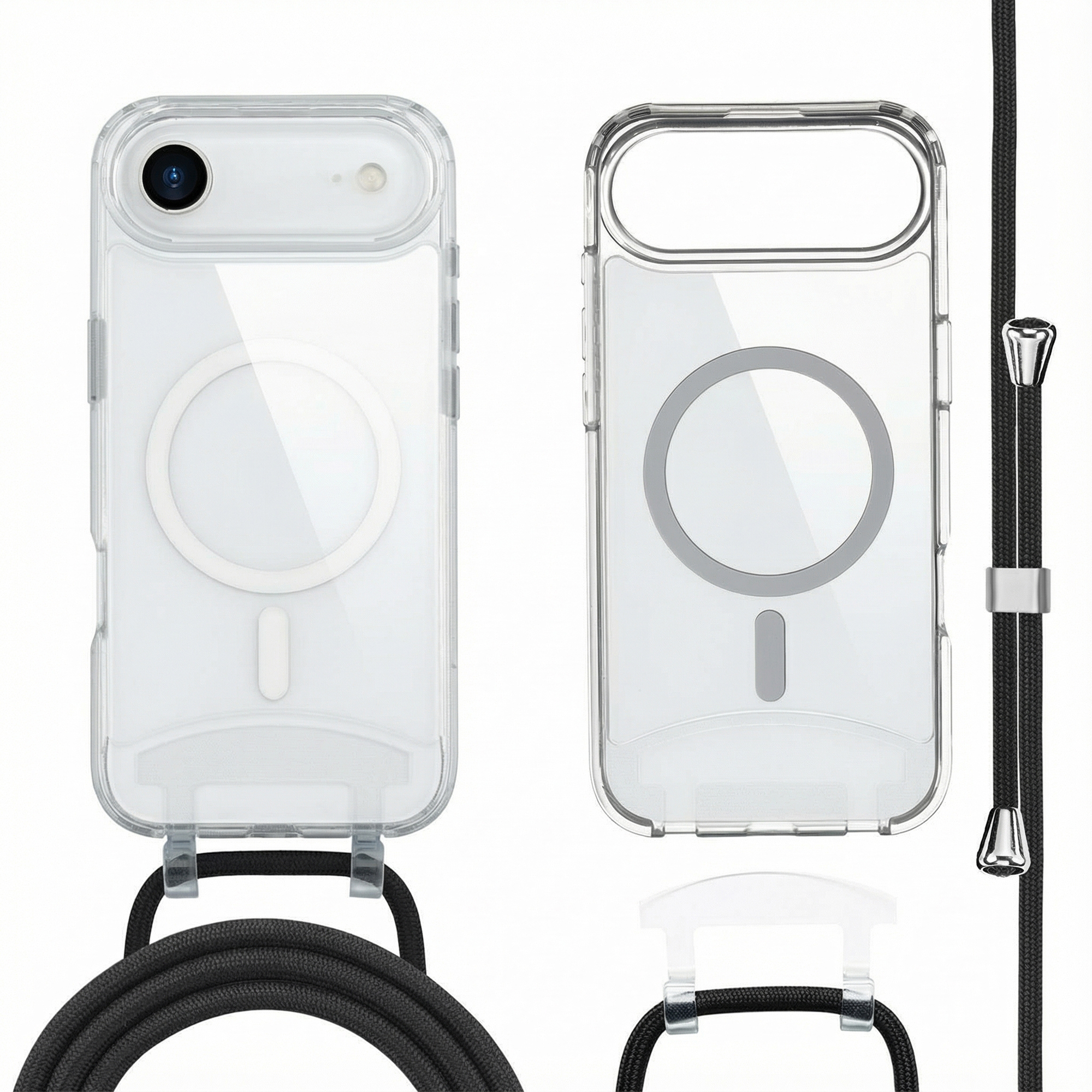 imoshion MagSafe Hülle mit abnehmbarem Band für das Apple iPhone Air - Transparent