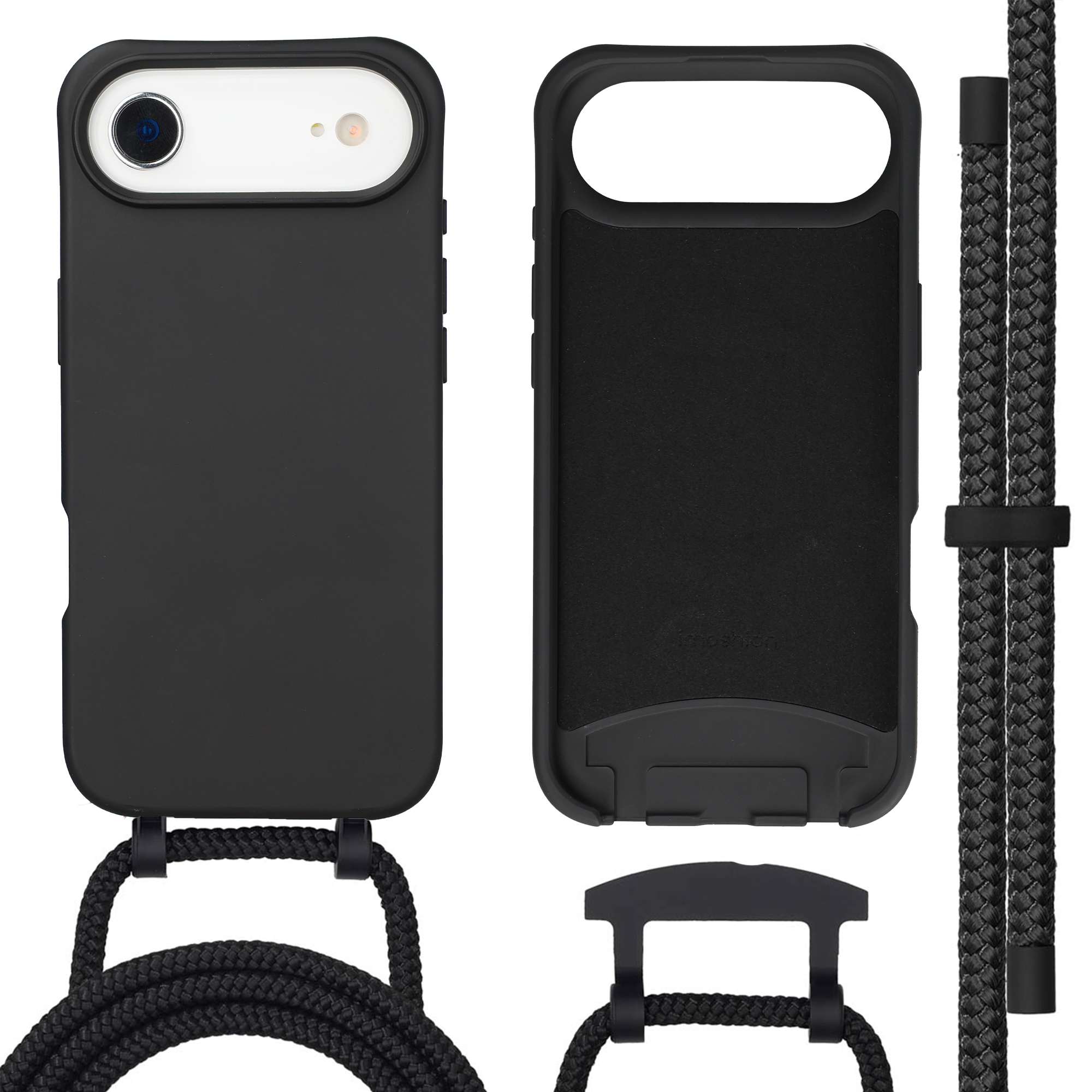 imoshion Color Backcover mit abnehmbarem Handykette und MagSafe für das Apple iPhone Air - Schwarz