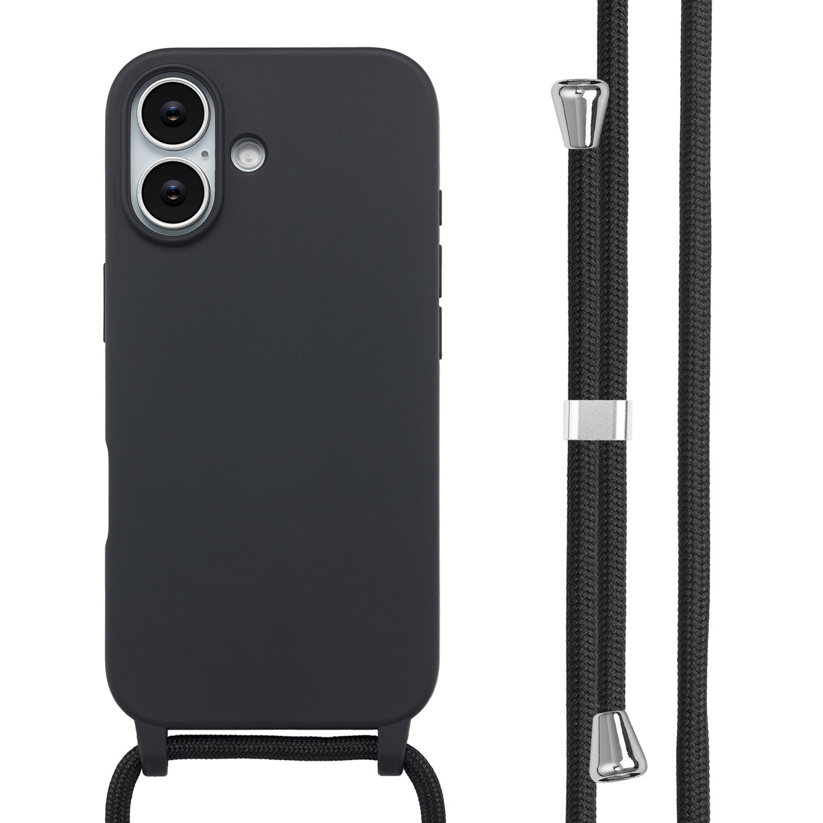 imoshion SilikonHülle mit Band für das Apple iPhone 17 - Schwarz