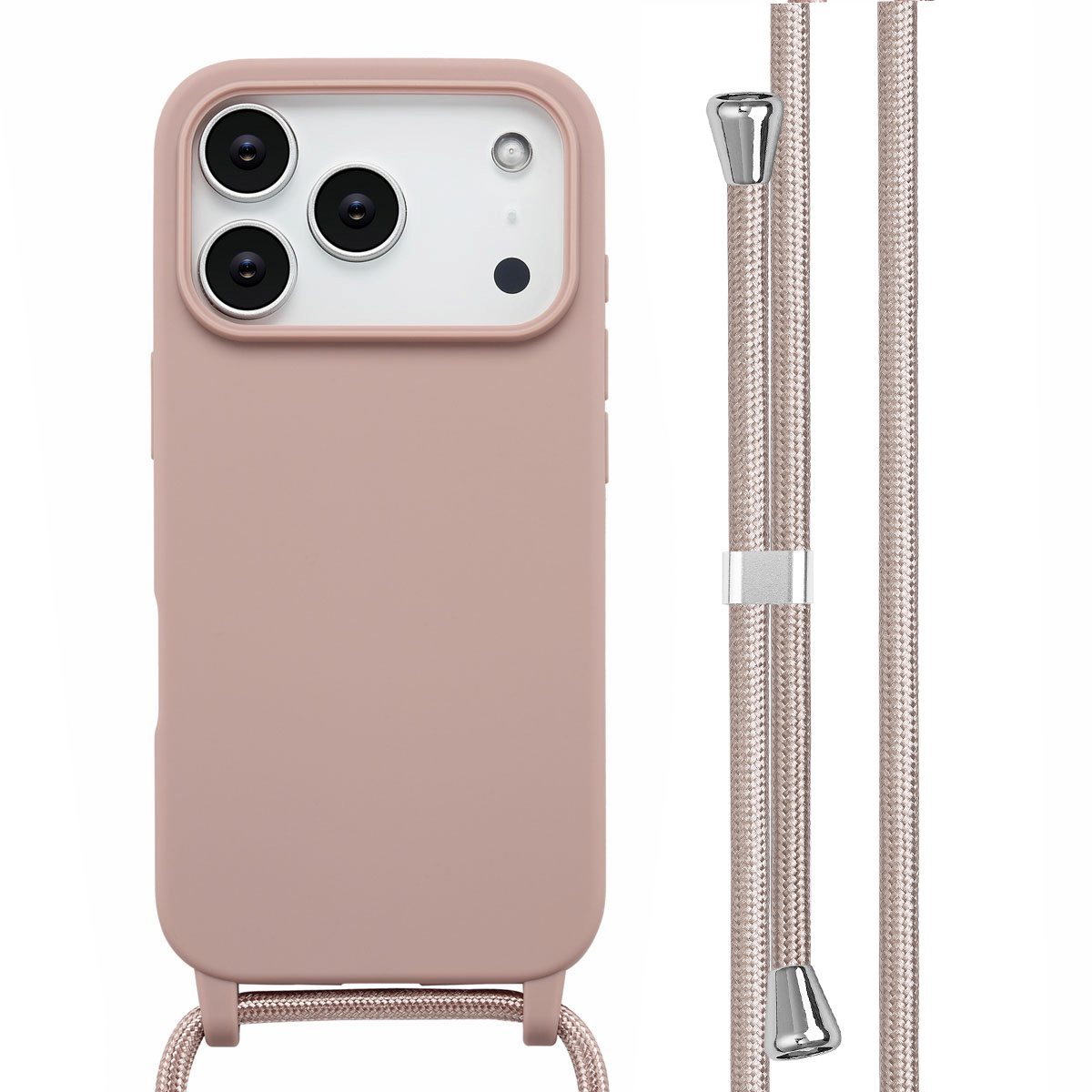 imoshion SilikonHülle mit Band für das Apple iPhone 17 Pro - Sand Pink
