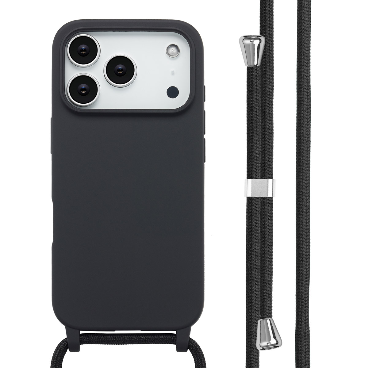 imoshion SilikonHülle mit Band für das Apple iPhone 17 Pro - Schwarz