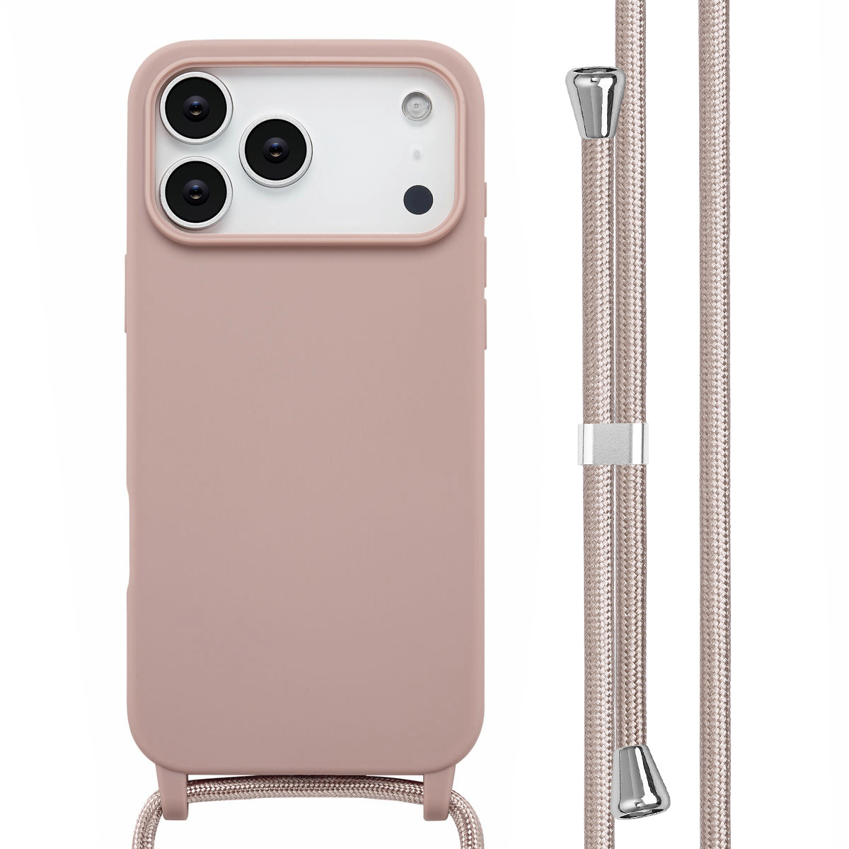 imoshion SilikonHülle mit Band für das Apple iPhone 17 Pro Max - Sand Pink