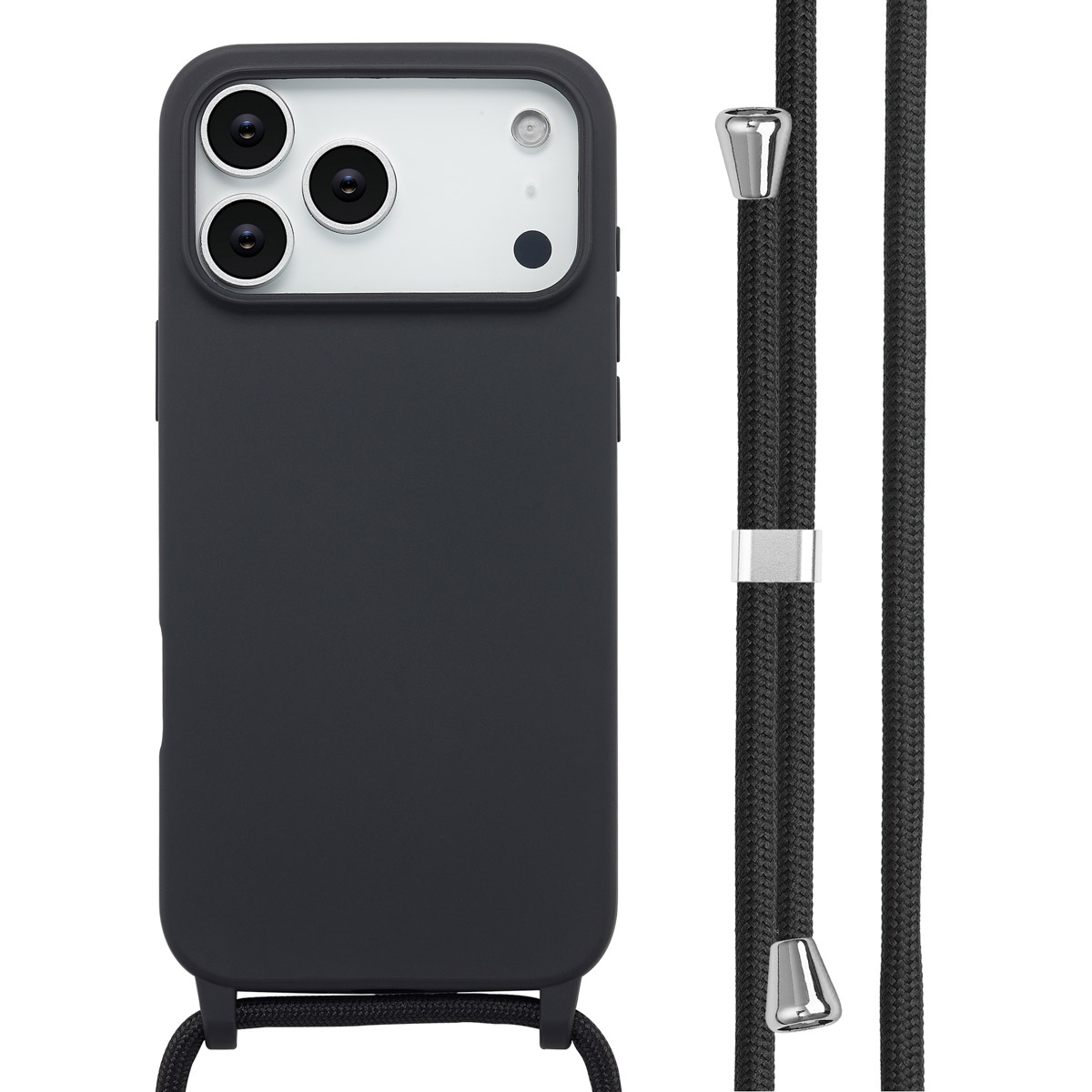 imoshion SilikonHülle mit Band für das Apple iPhone 17 Pro Max - Schwarz