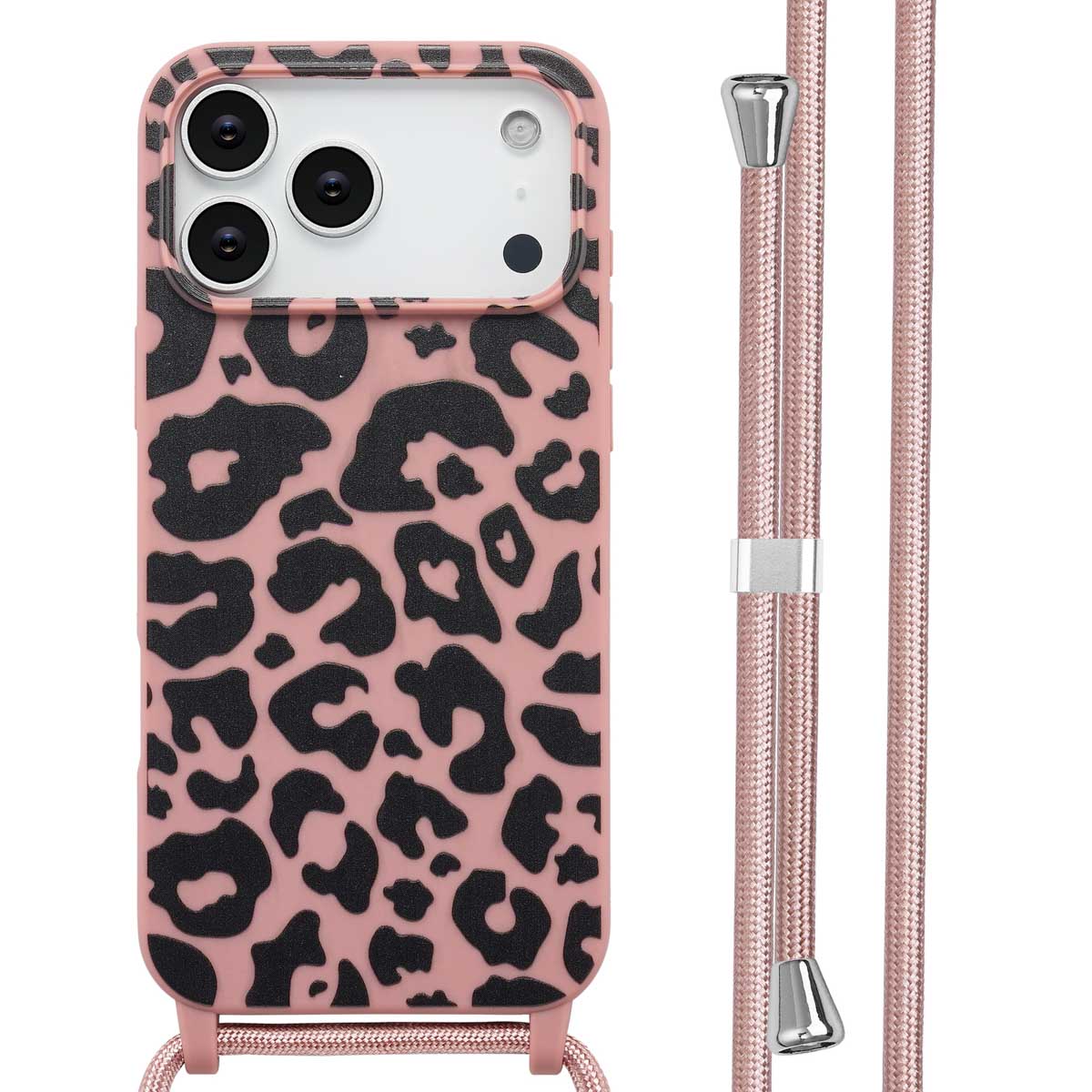 imoshion SilikonHülle design mit Band für das Apple iPhone 17 Pro Max - Animal Pink