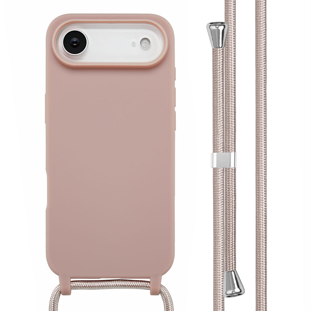 imoshion SilikonHülle mit Band für das Apple iPhone Air - Sand Pink