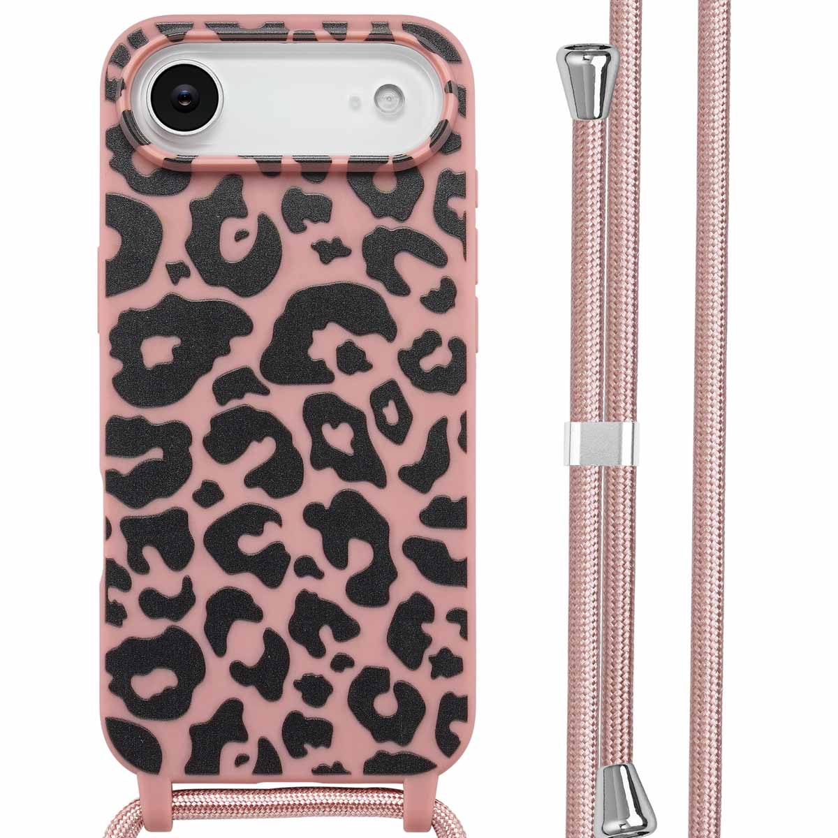 imoshion SilikonHülle design mit Band für das Apple iPhone Air - Animal Pink
