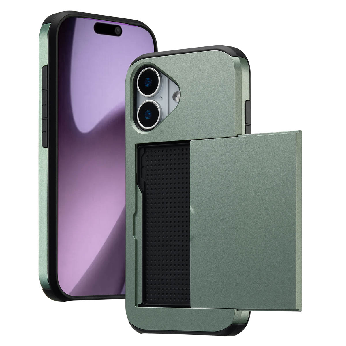 imoshion Backcover mit Kartenfach für das Apple iPhone 17 - Grün