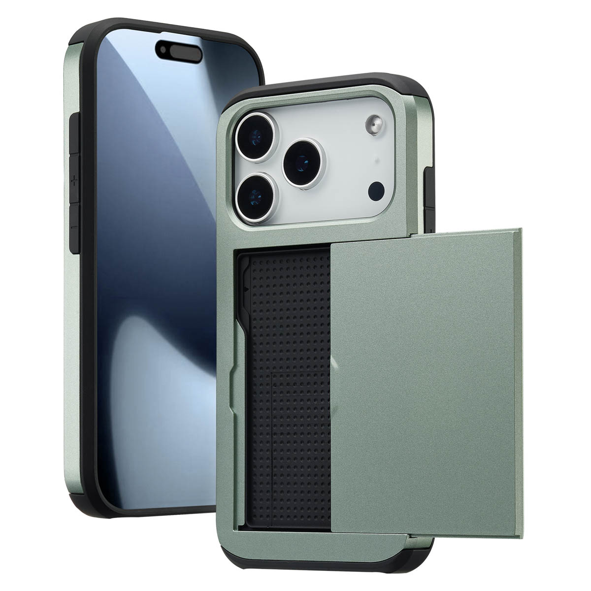 imoshion Backcover mit Kartenfach für das Apple iPhone 17 Pro - Grün