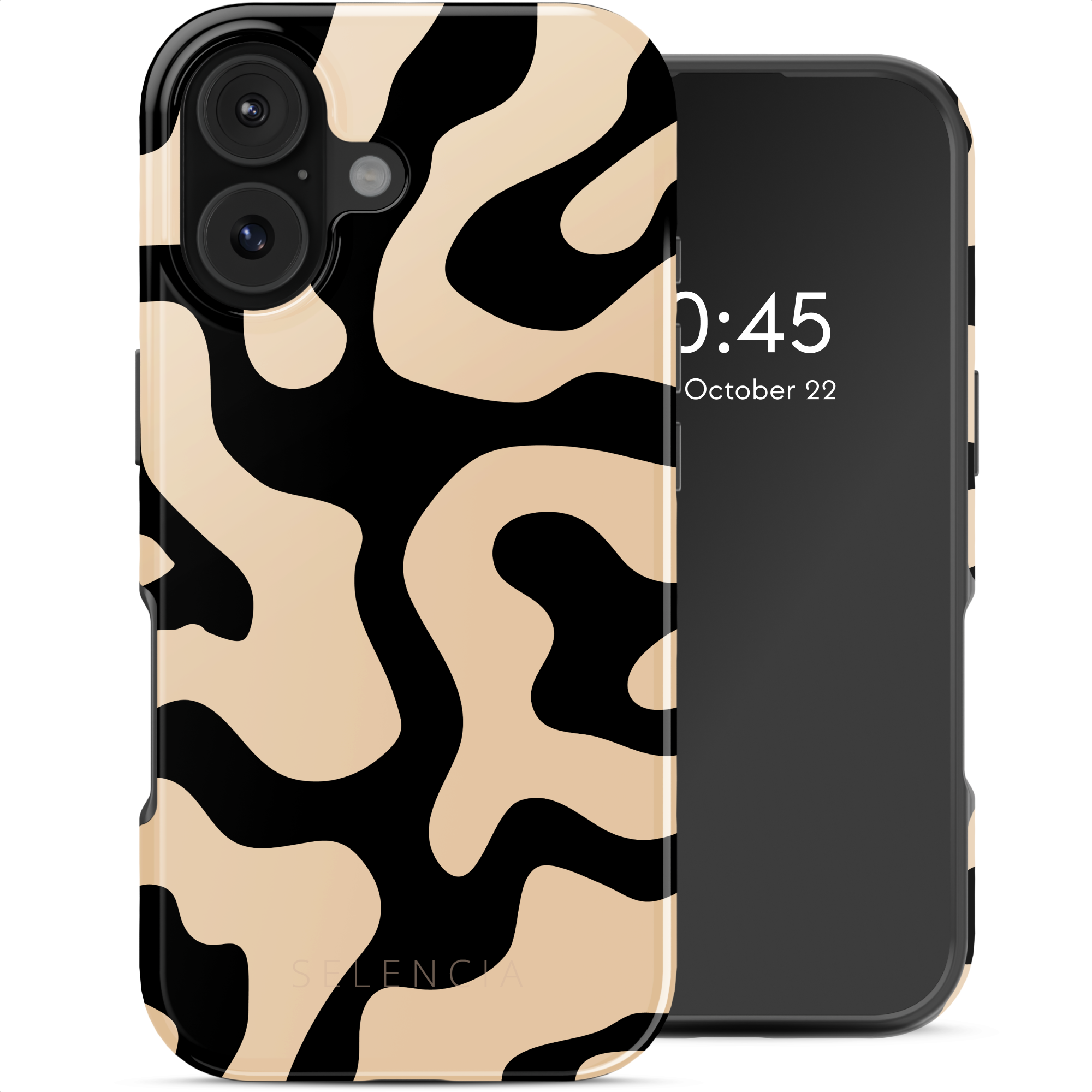 Selencia Vivid Rückabdeckung mit MagSafe für das Apple iPhone 17 - Art Wave Black