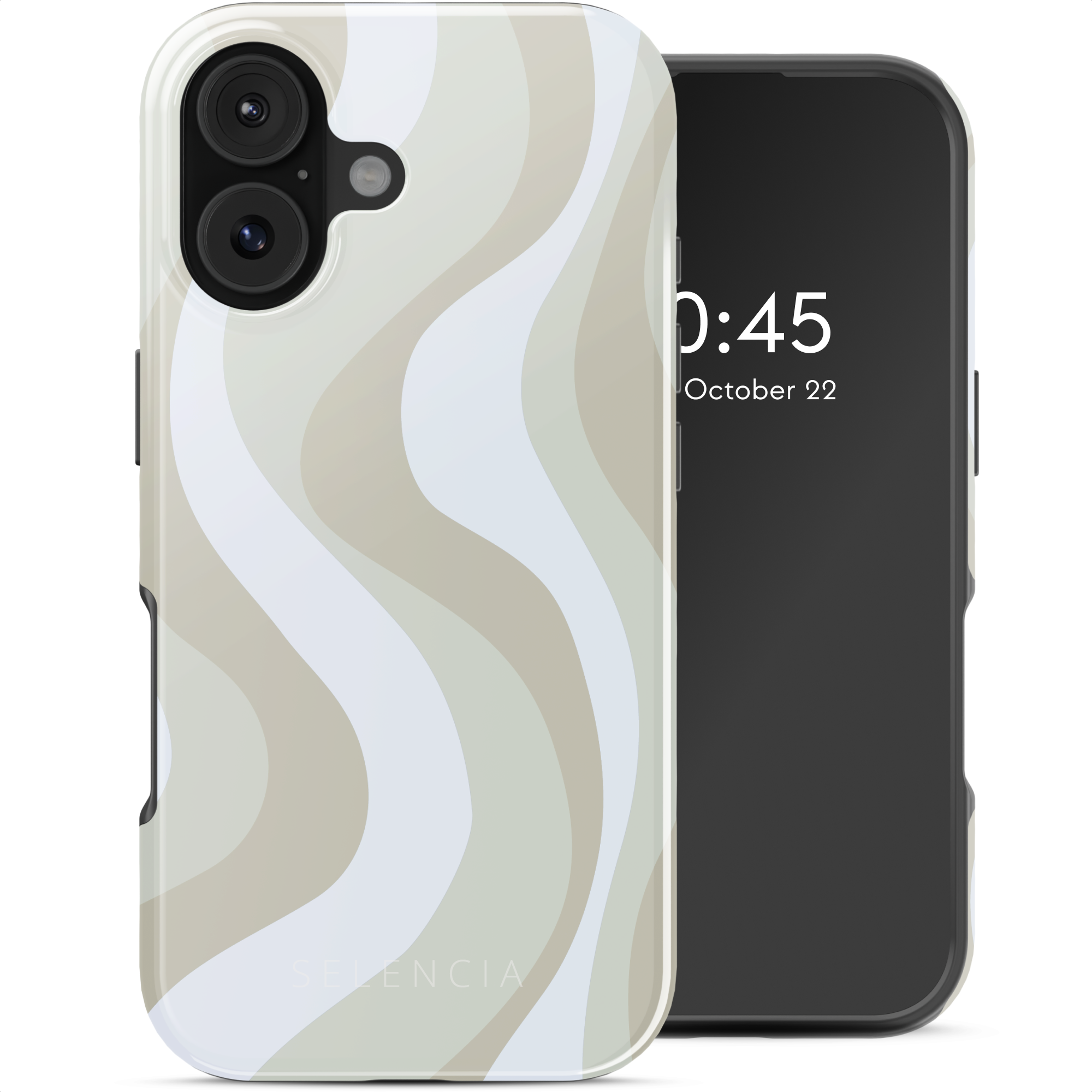 Selencia Vivid Rückabdeckung mit MagSafe für das Apple iPhone 17 - Desert Waves Beige