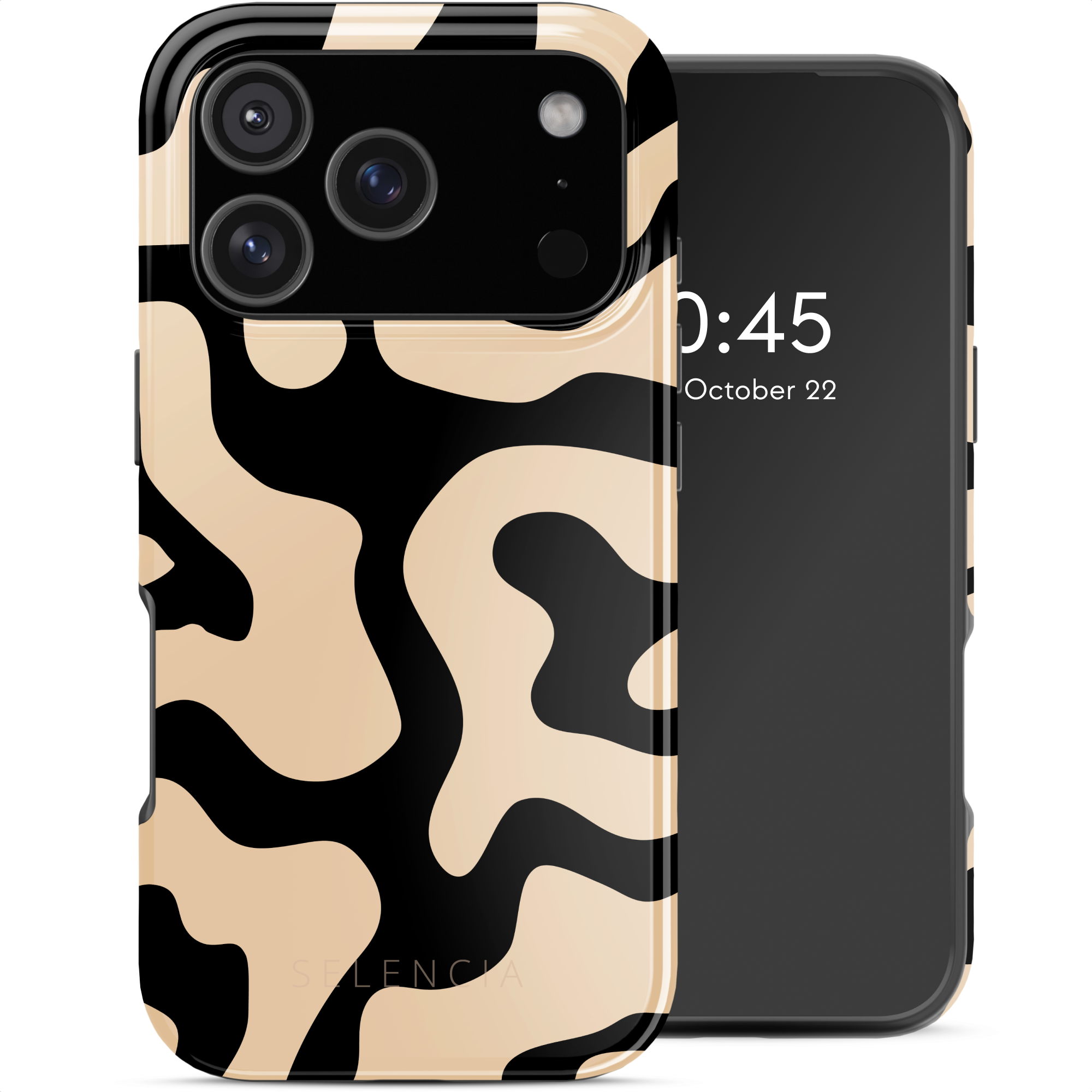 Selencia Vivid Rückabdeckung mit MagSafe für das Apple iPhone 17 Pro - Art Wave Black