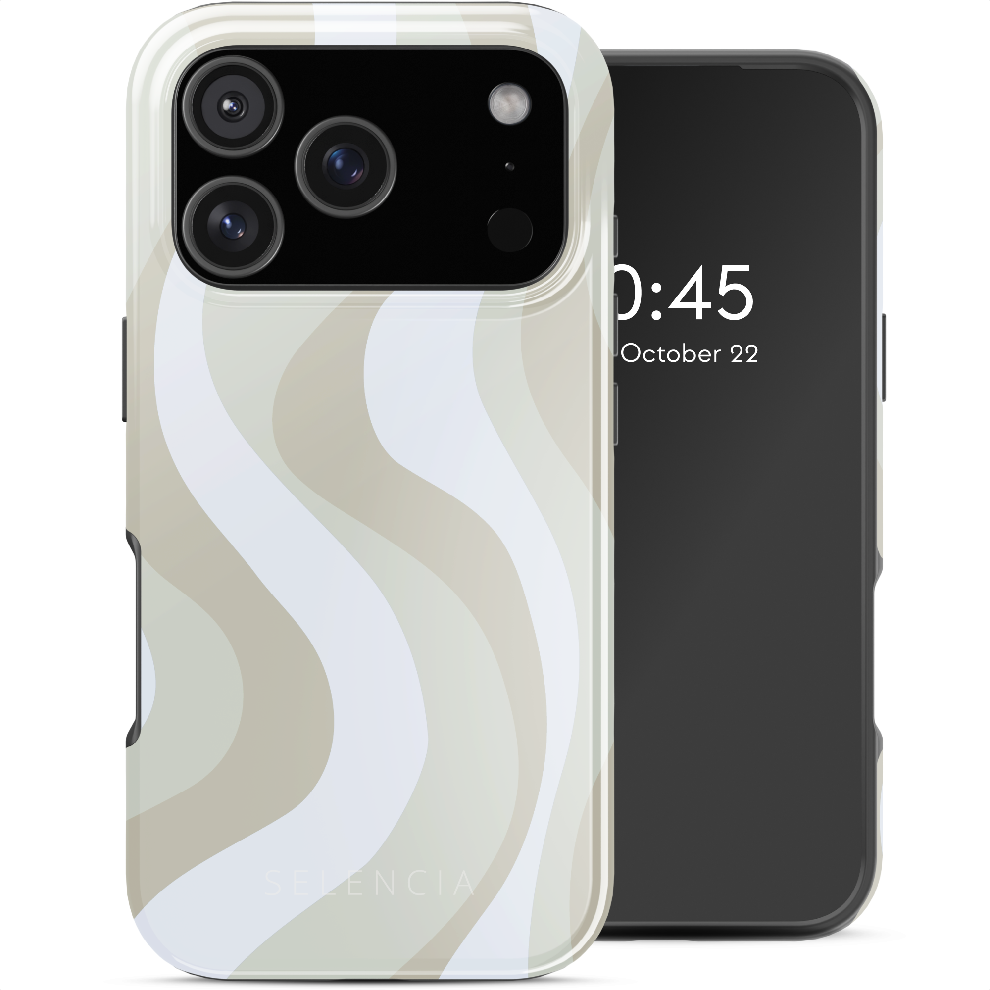 Selencia Vivid Rückabdeckung mit MagSafe für das Apple iPhone 17 Pro - Desert Waves Beige