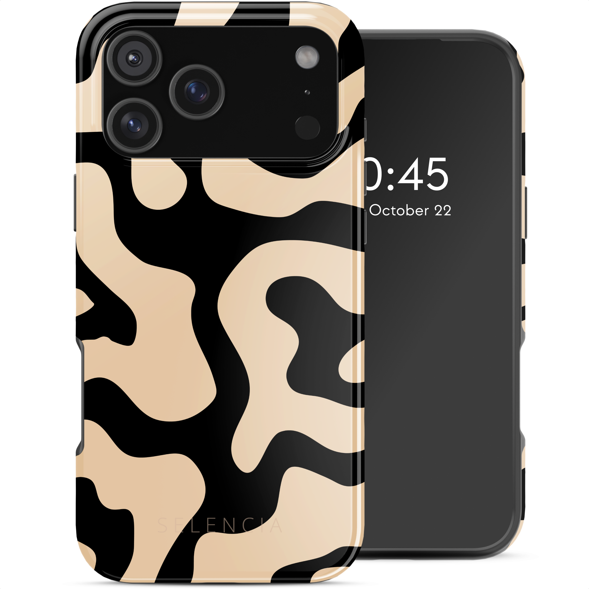 Selencia Vivid Rückabdeckung mit MagSafe für das Apple iPhone 17 Pro Max - Art Wave Black