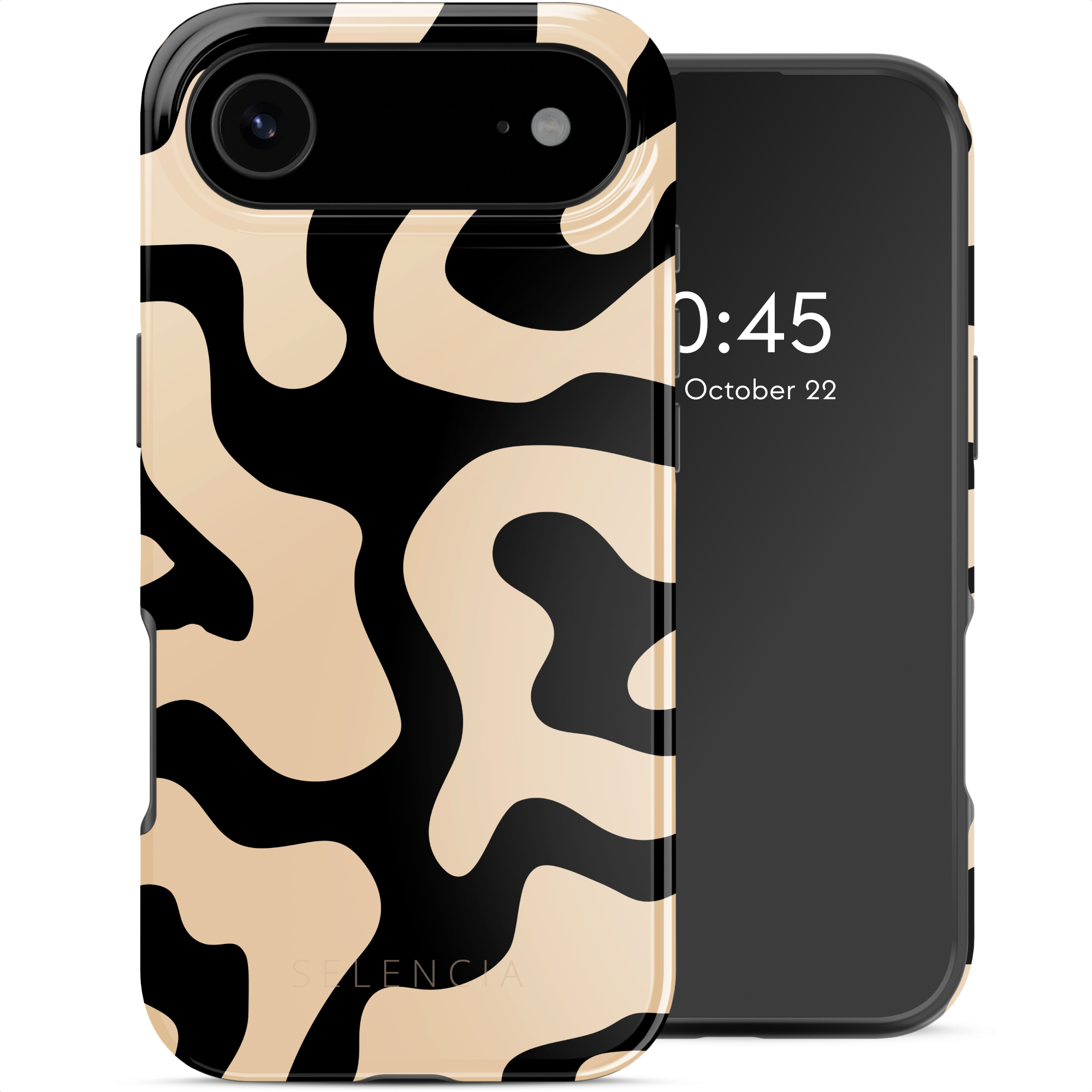 Selencia Vivid Rückabdeckung mit MagSafe für das Apple iPhone Air - Art Wave Black