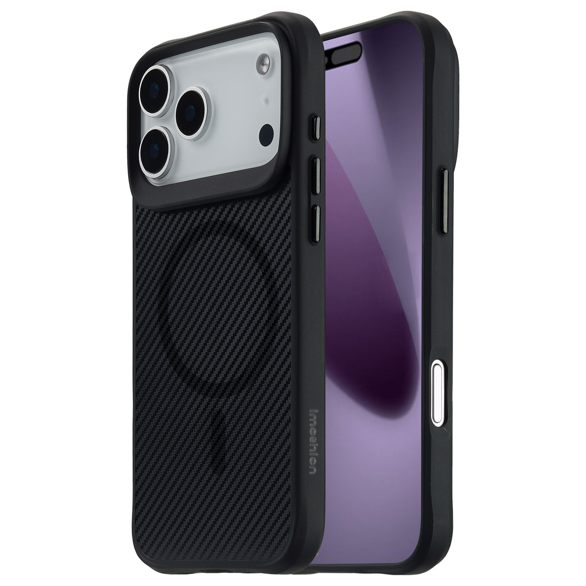 imoshion Rugged Hybrid Carbon Case mit MagSafe für das Apple iPhone 17 Pro Max - Schwarz