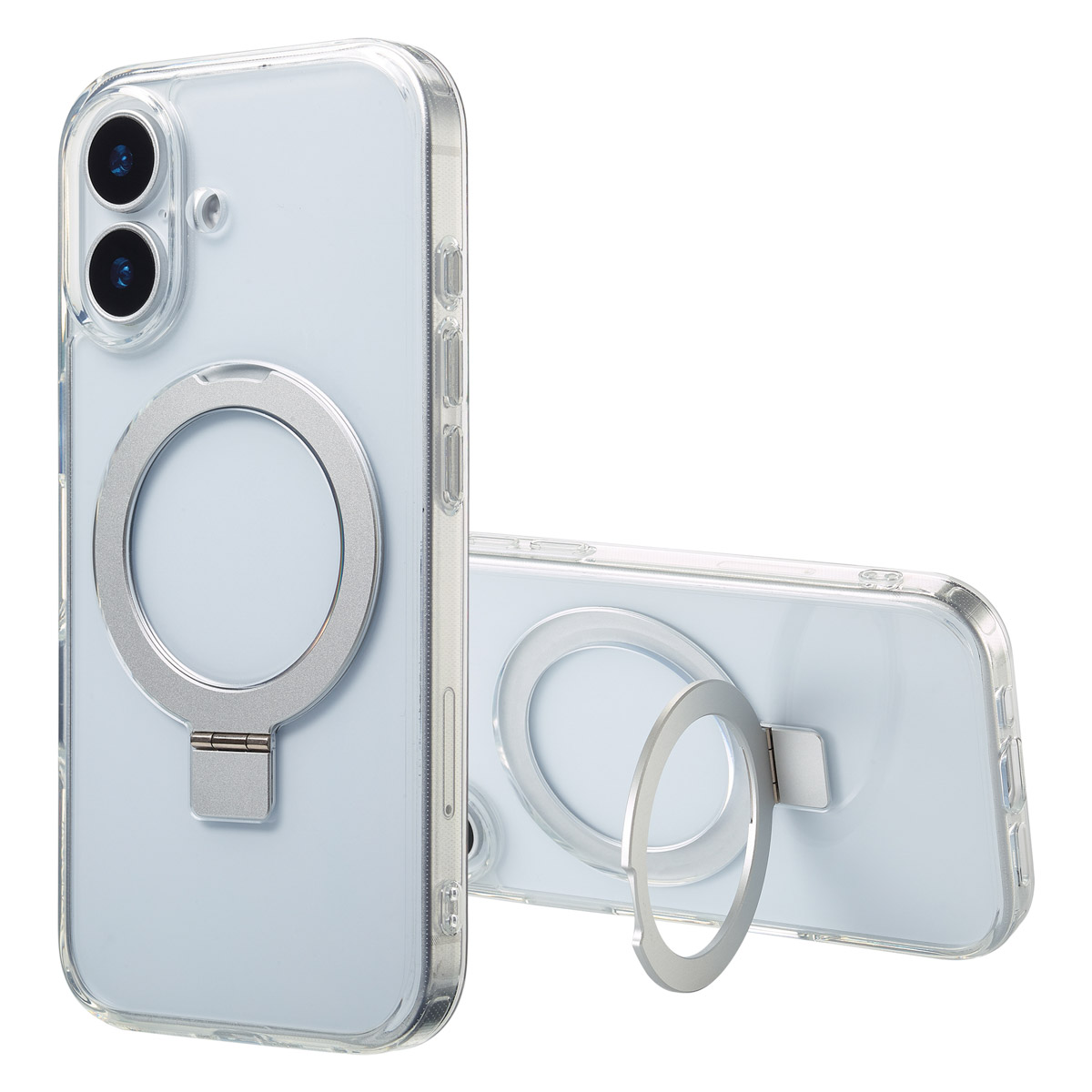 Accezz Ring Stand Backcover mit MagSafe für das Apple iPhone 17 - Transparent