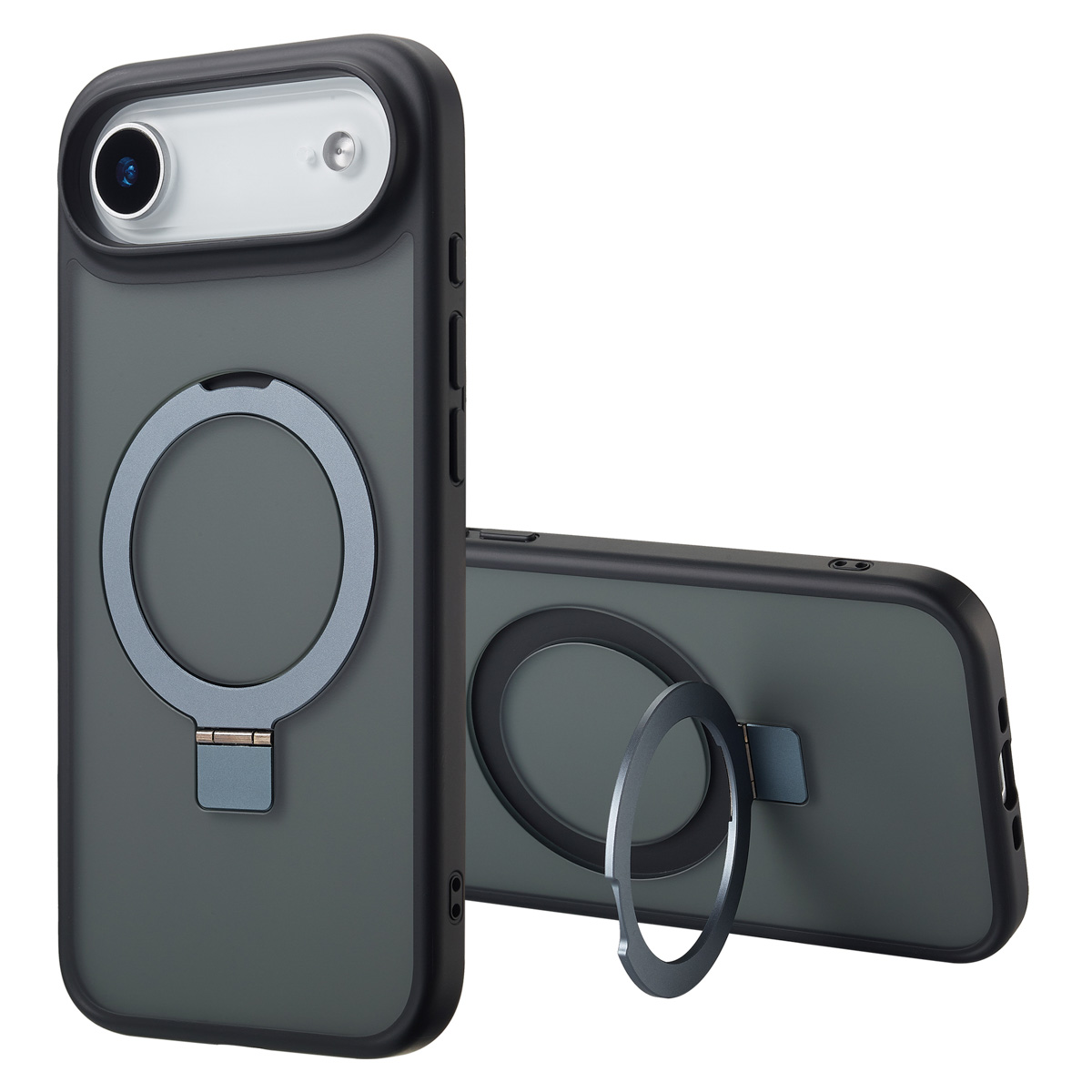 Accezz Ring Stand Backcover mit MagSafe für das Apple iPhone Air - Schwarz