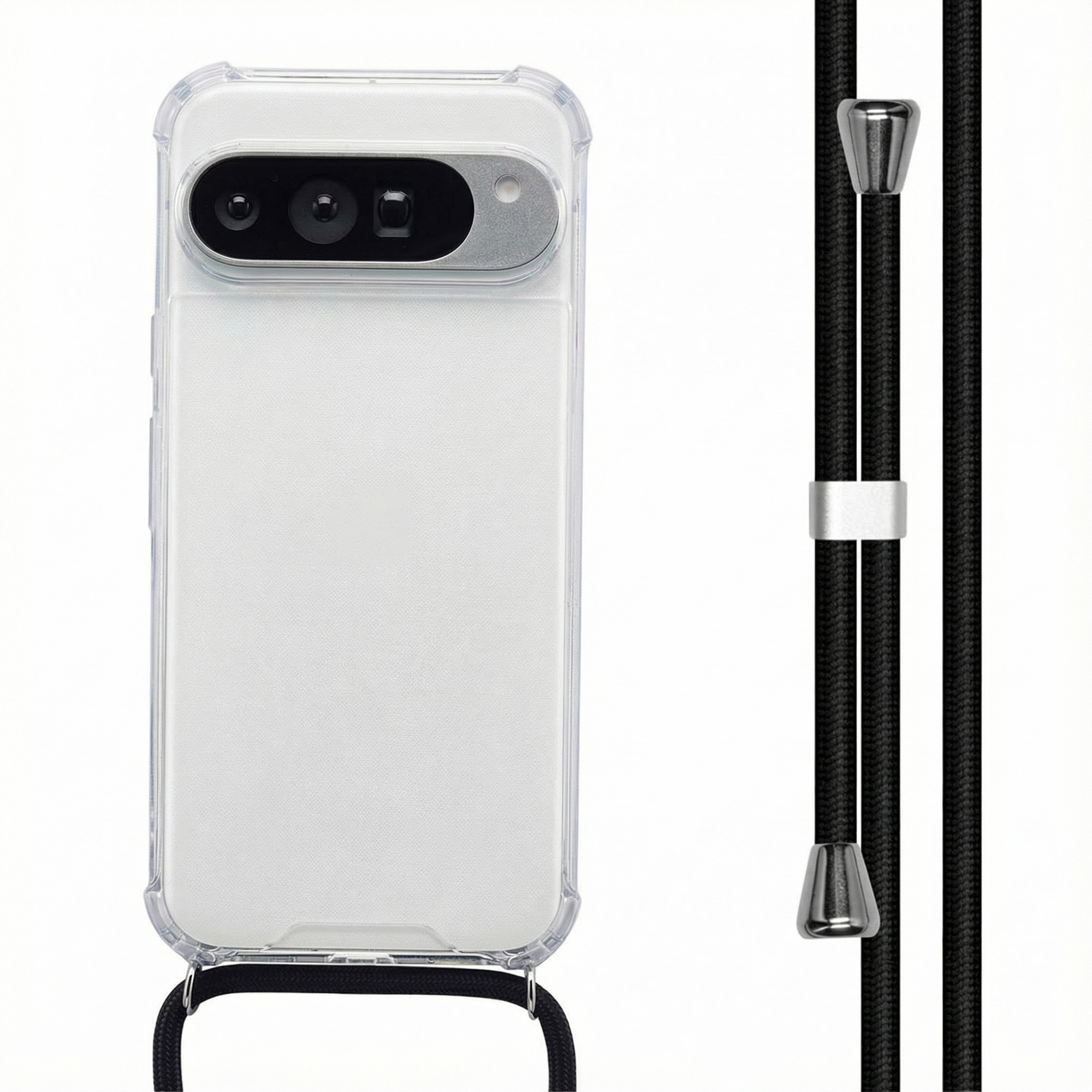 imoshion Transparentes Backcover mit Band für das Google Pixel 10 Pro XL - Schwarz