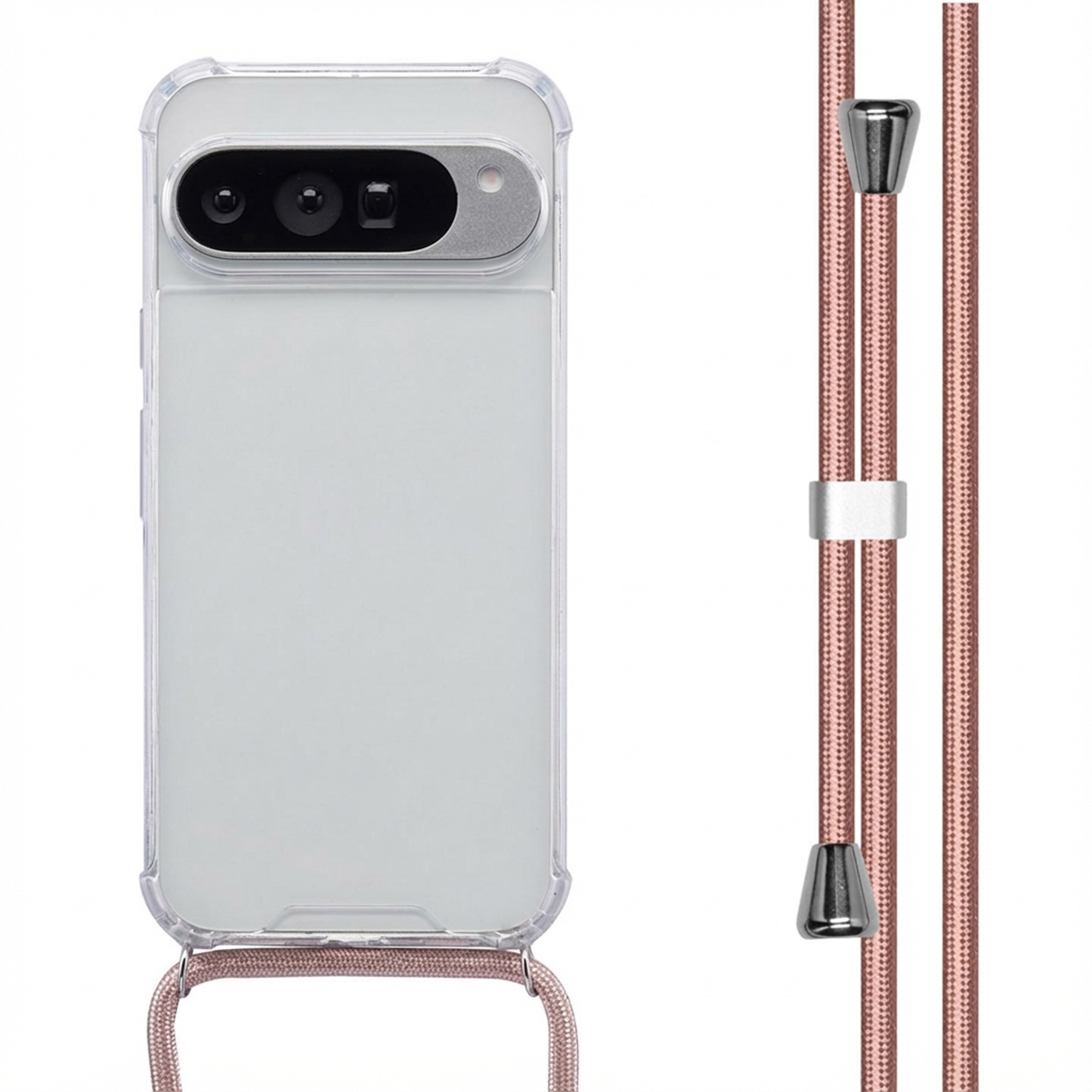 imoshion Transparentes Backcover mit Band für das Google Pixel 10 Pro XL - Rosé gold