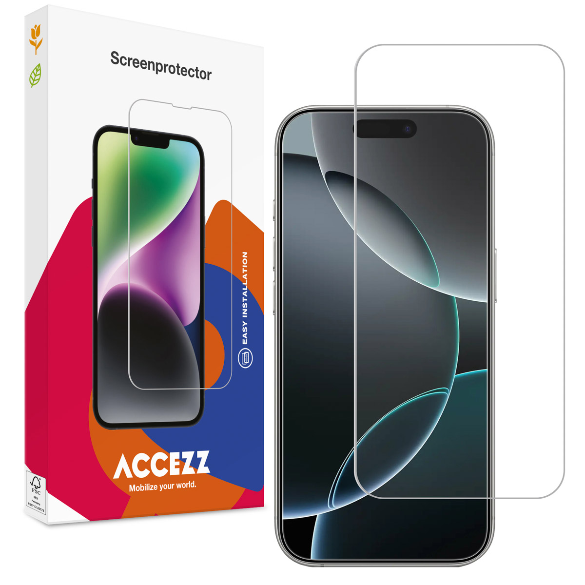 Accezz Full Cover Screen Protector aus gehärtetem Glas für das Apple iPhone Air