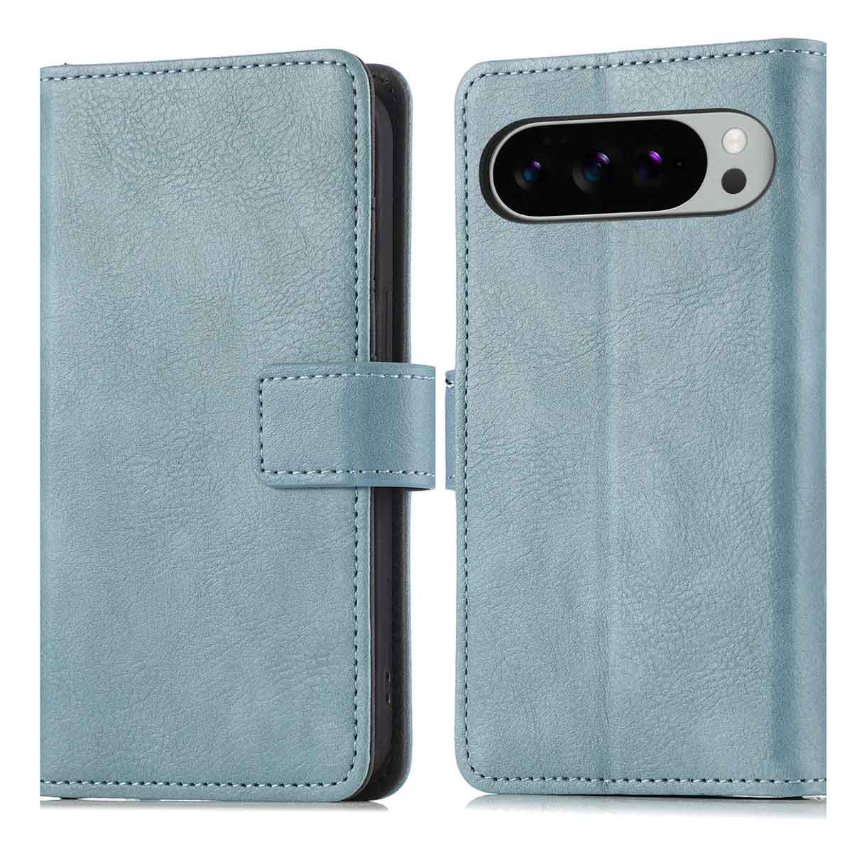 imoshion Luxuriöse Klapphülle für das Google Pixel 10 / 10 Pro - Hellblau