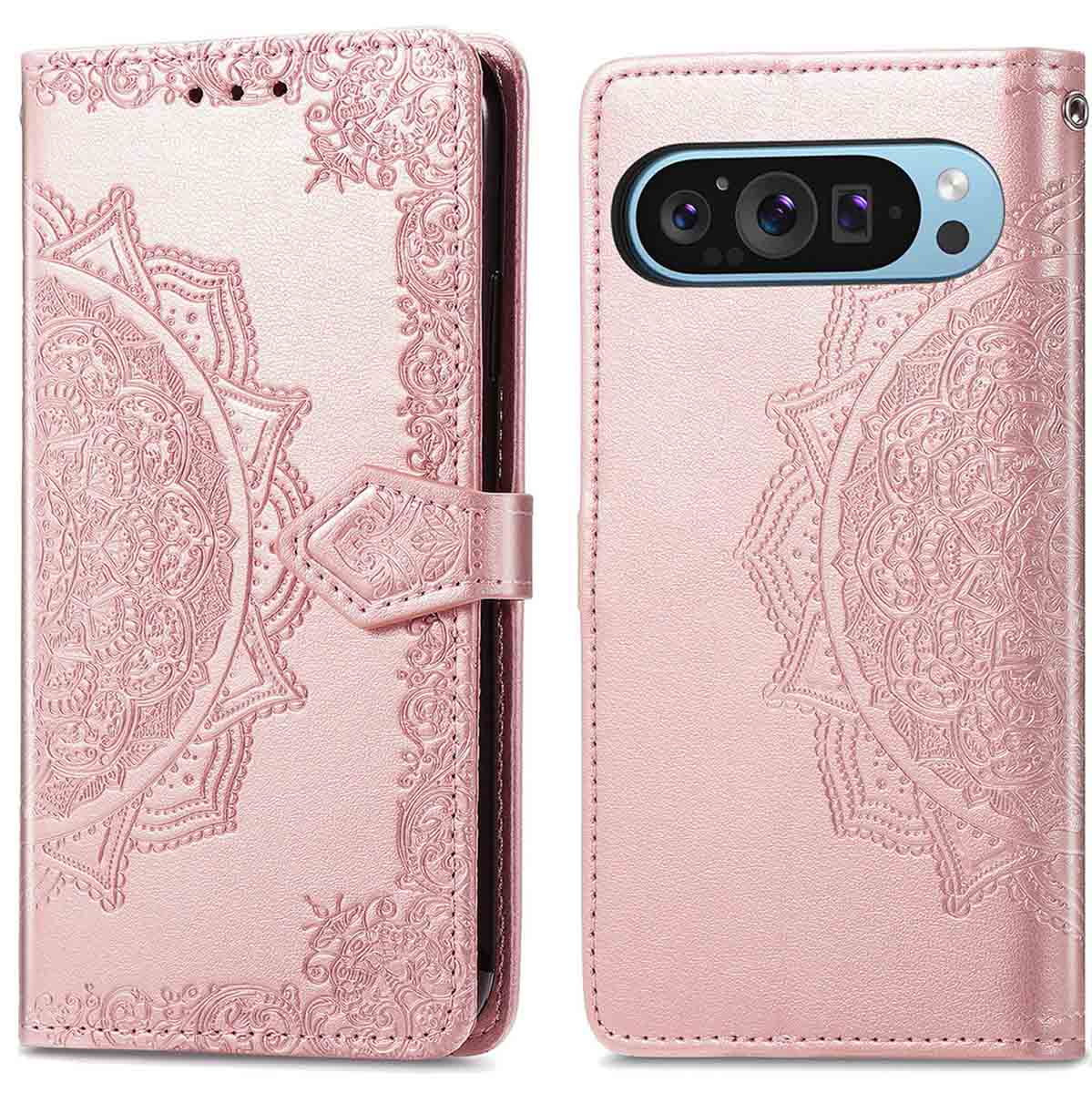 imoshion Mandala Klapphülle für das Google Pixel 10 / 10 Pro - Rosé gold
