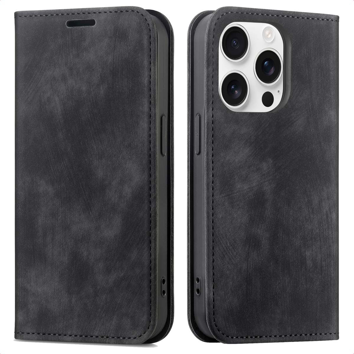 imoshion Slim Klapphülle für das Apple iPhone 12 (Pro) - Schwarz