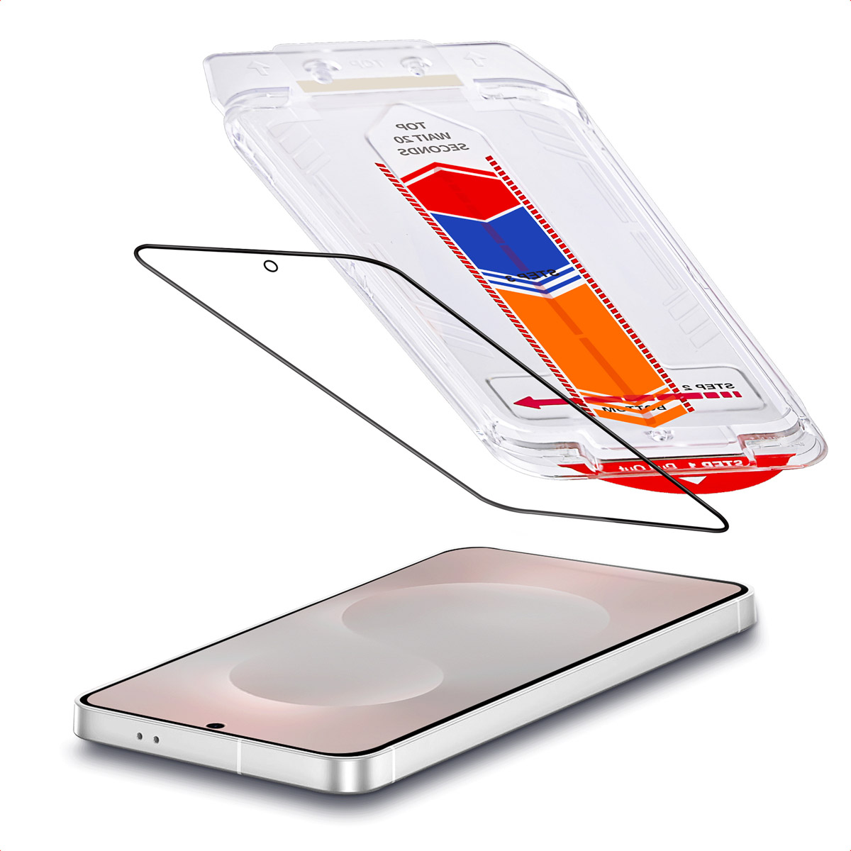 Accezz Gehärteter Glas-Schutz + Applikator für das Samsung Galaxy S25 Edge