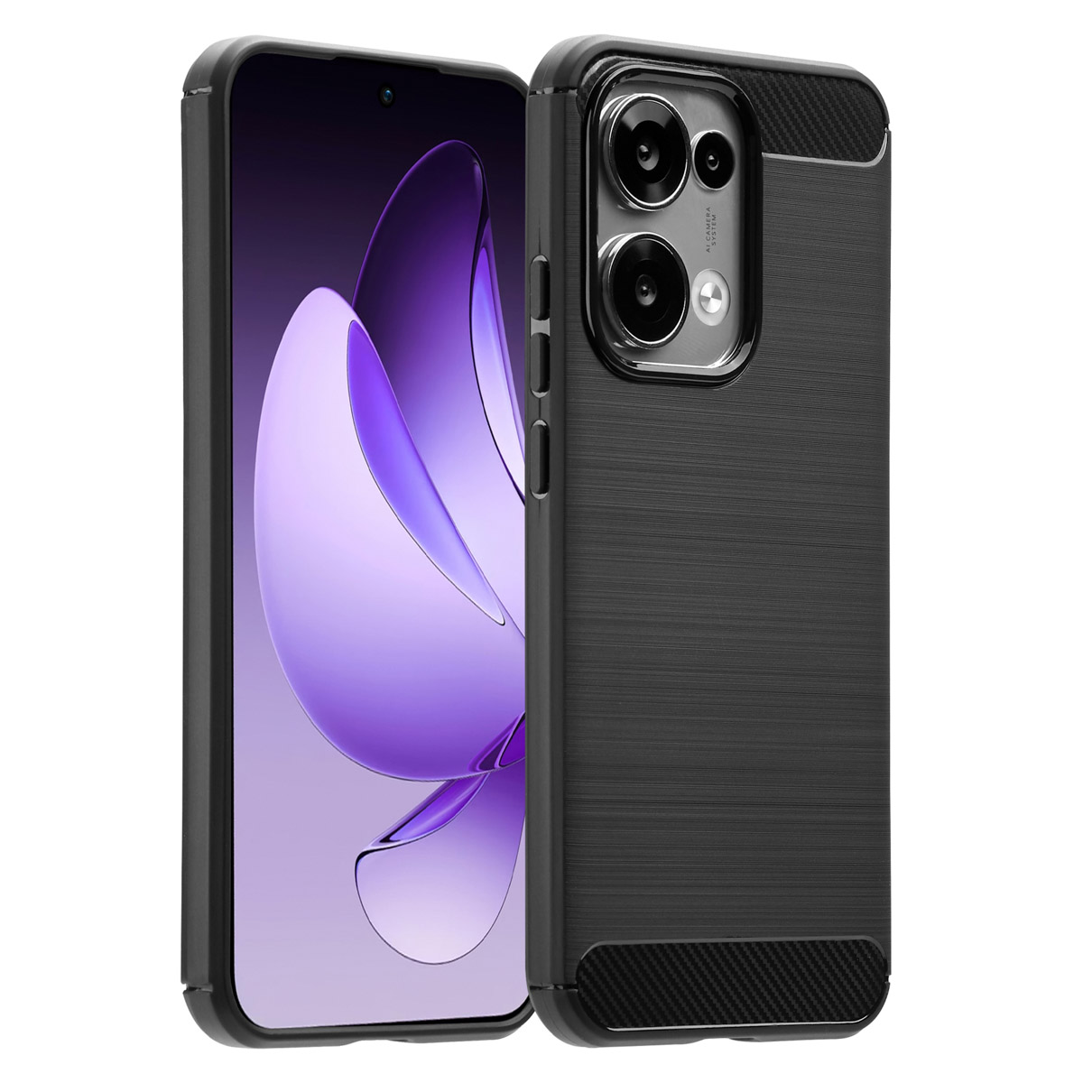 imoshion Brushed Back Cover für das Oppo Reno 13 - Schwarz