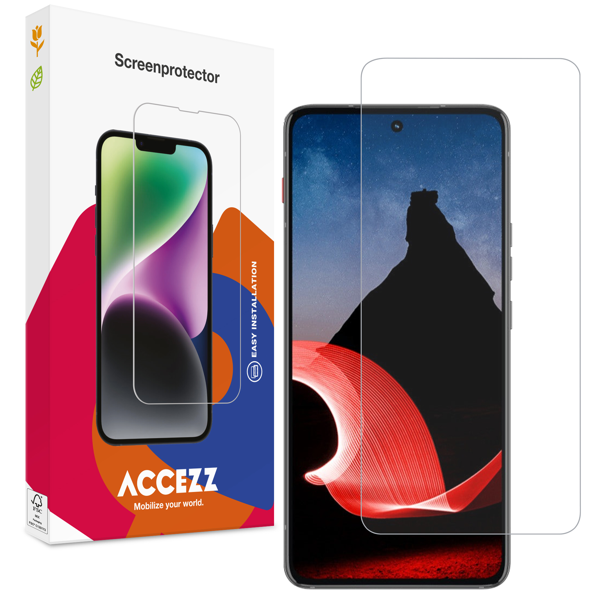 Accezz Gehard Glas Screenprotector voor de Motorola ThinkPhone