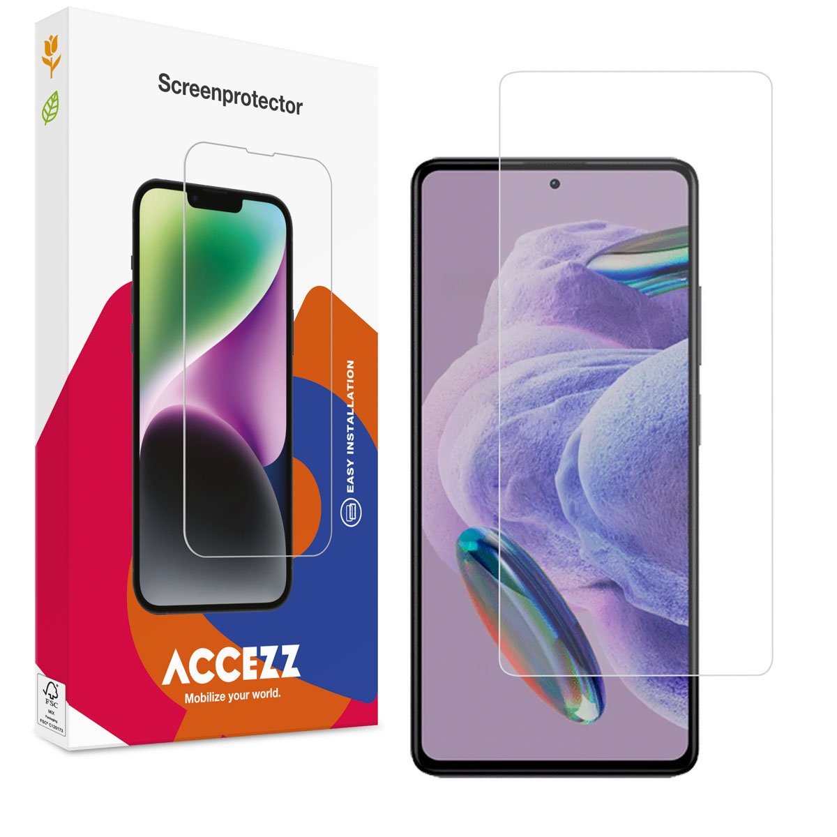 Accezz Gehard Glas Screenprotector voor de Xiaomi Redmi Note 12 Pro Plus