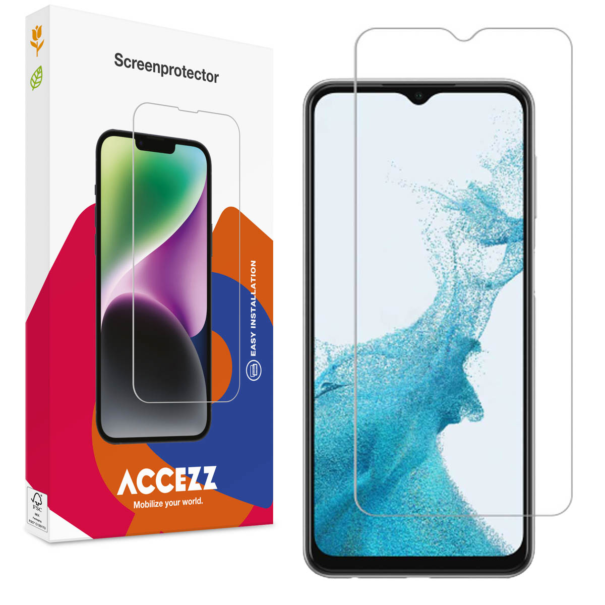 Accezz Gehard Glas Screenprotector voor de Samsung Galaxy A23 (5G)
