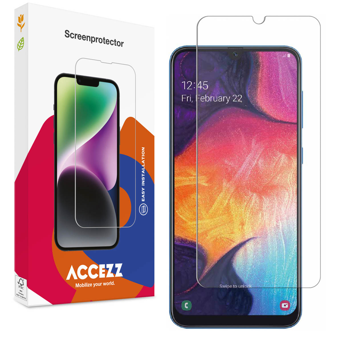 Accezz Screen Protector aus gehärtetem Glas für das Samsung Galaxy A50 / A30s / M31