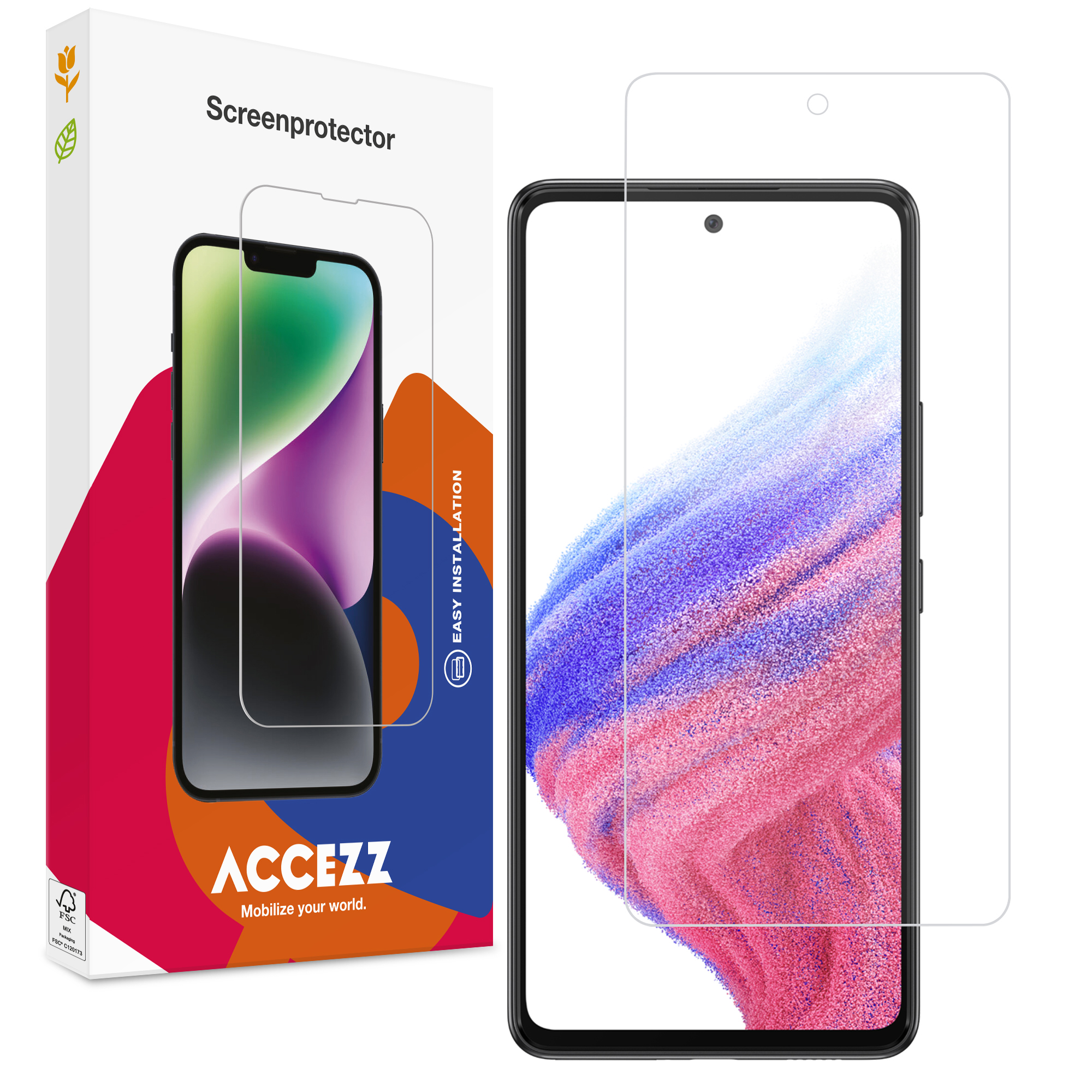 Accezz Screen Protector aus gehärtetem Glas für das Samsung Galaxy A51