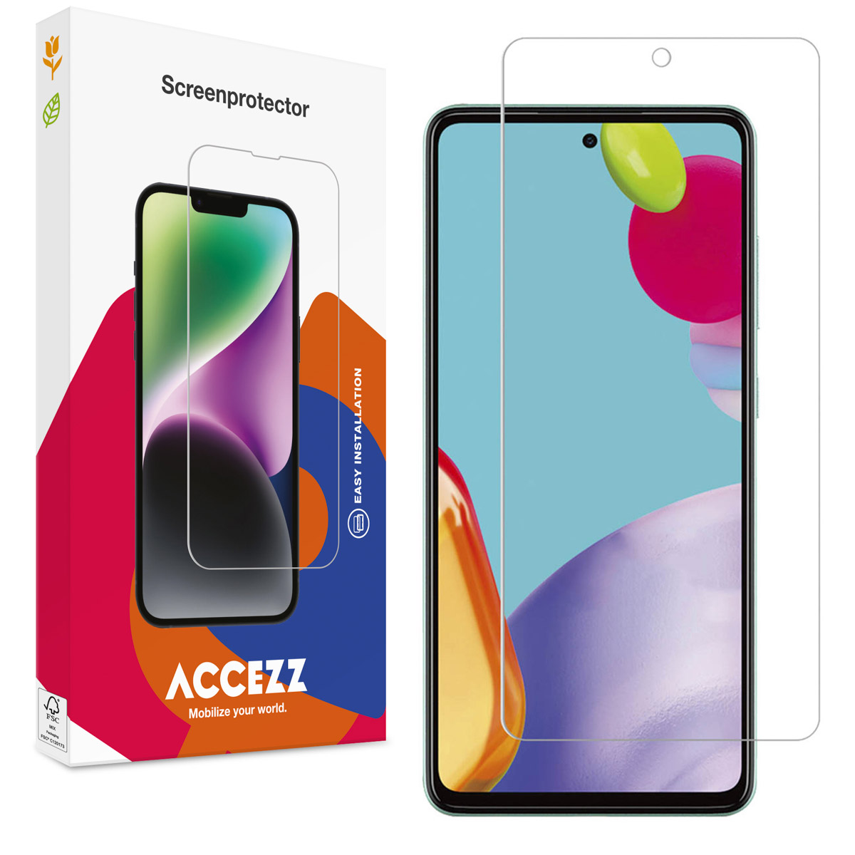 Accezz Screen Protector aus gehärtetem Glas für das Samsung Galaxy A52(s) (5G/4G) / A53